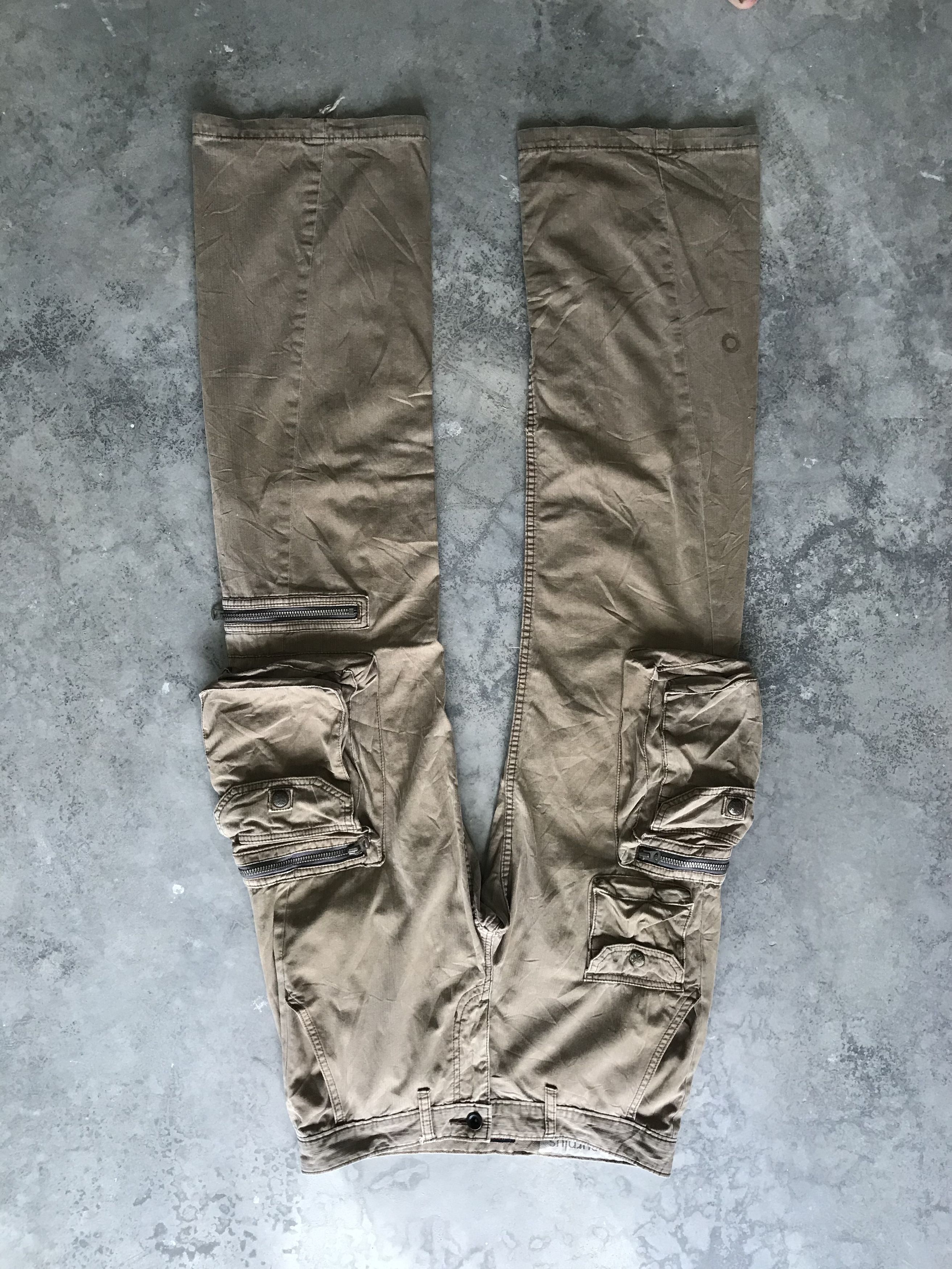 image of Cp54 Surplus Japan Military Multipockets Flare Cargo Pant in Khakis, Men's (Size 30)