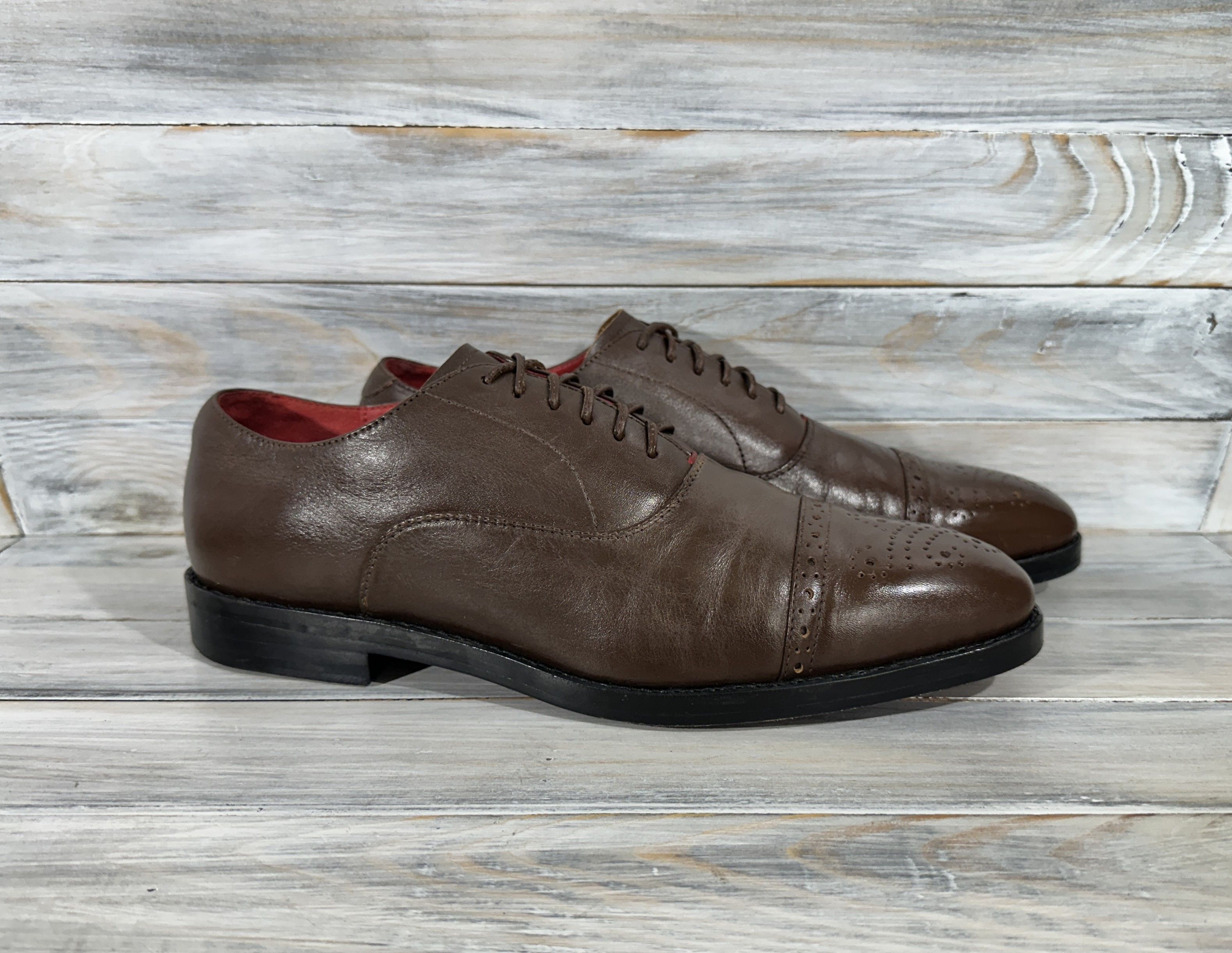 Handmade Jaimie Jacobs Handmade Leather Men's Brogues Shoes Luxury Size US 9 / EU 42 - 25 Thumbnail