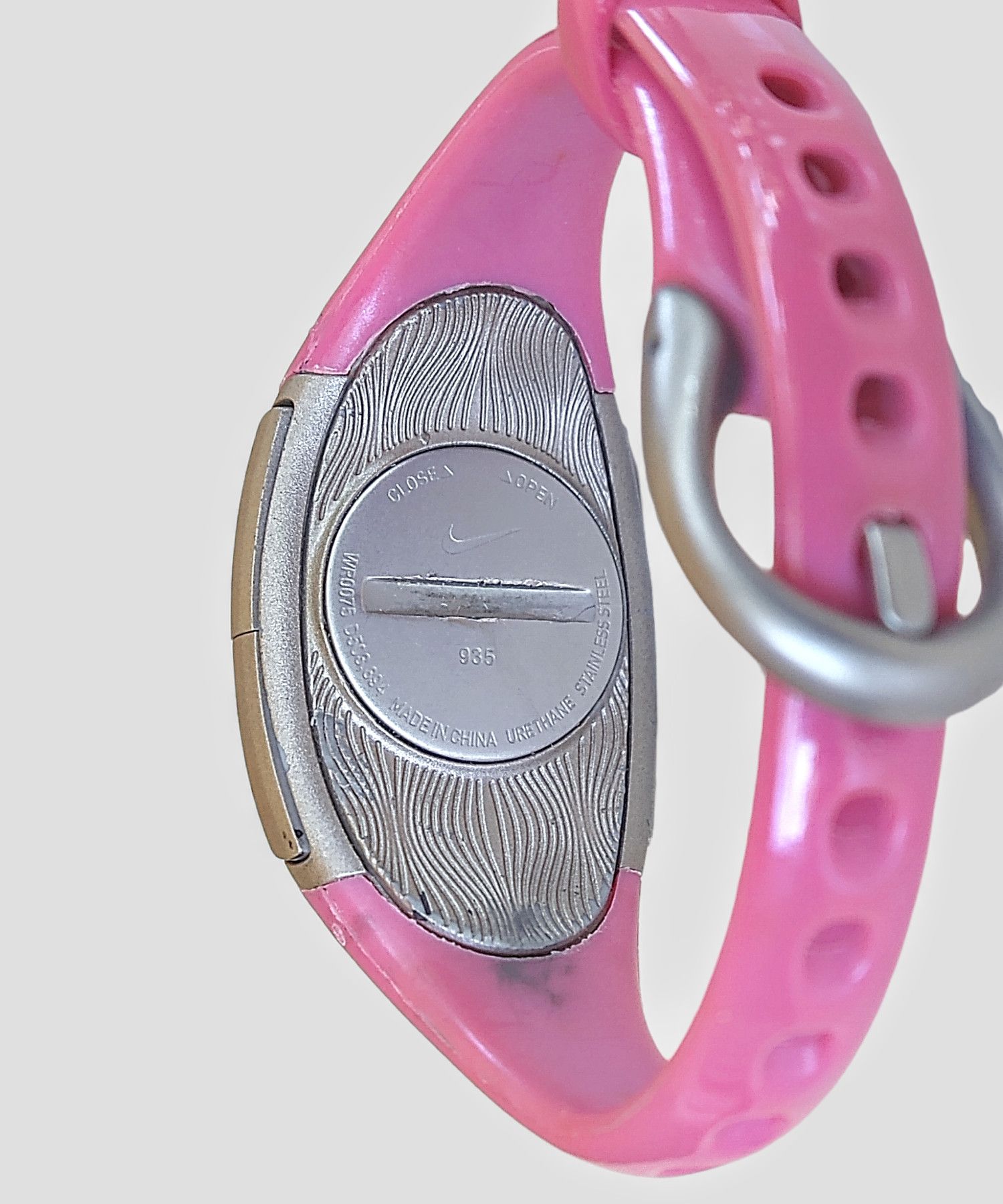 Nike Women's Nike Watch Pink Silver Digital Rubber Size ONE SIZE - 9 Thumbnail
