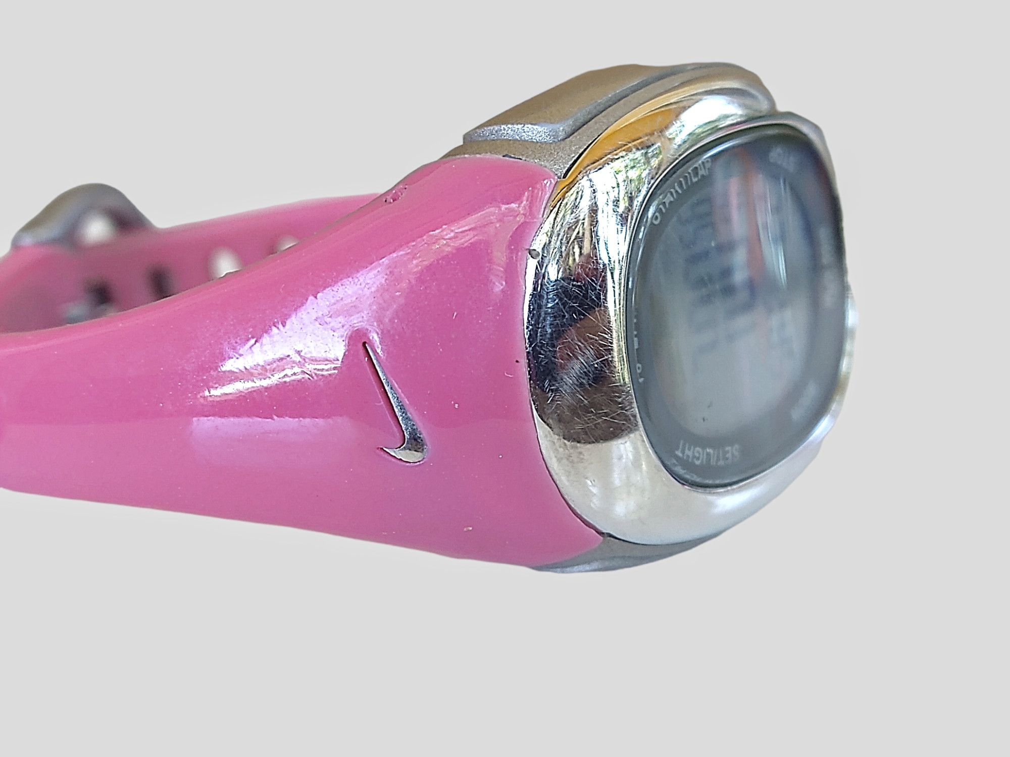 Nike Women's Nike Watch Pink Silver Digital Rubber Size ONE SIZE - 3 Thumbnail