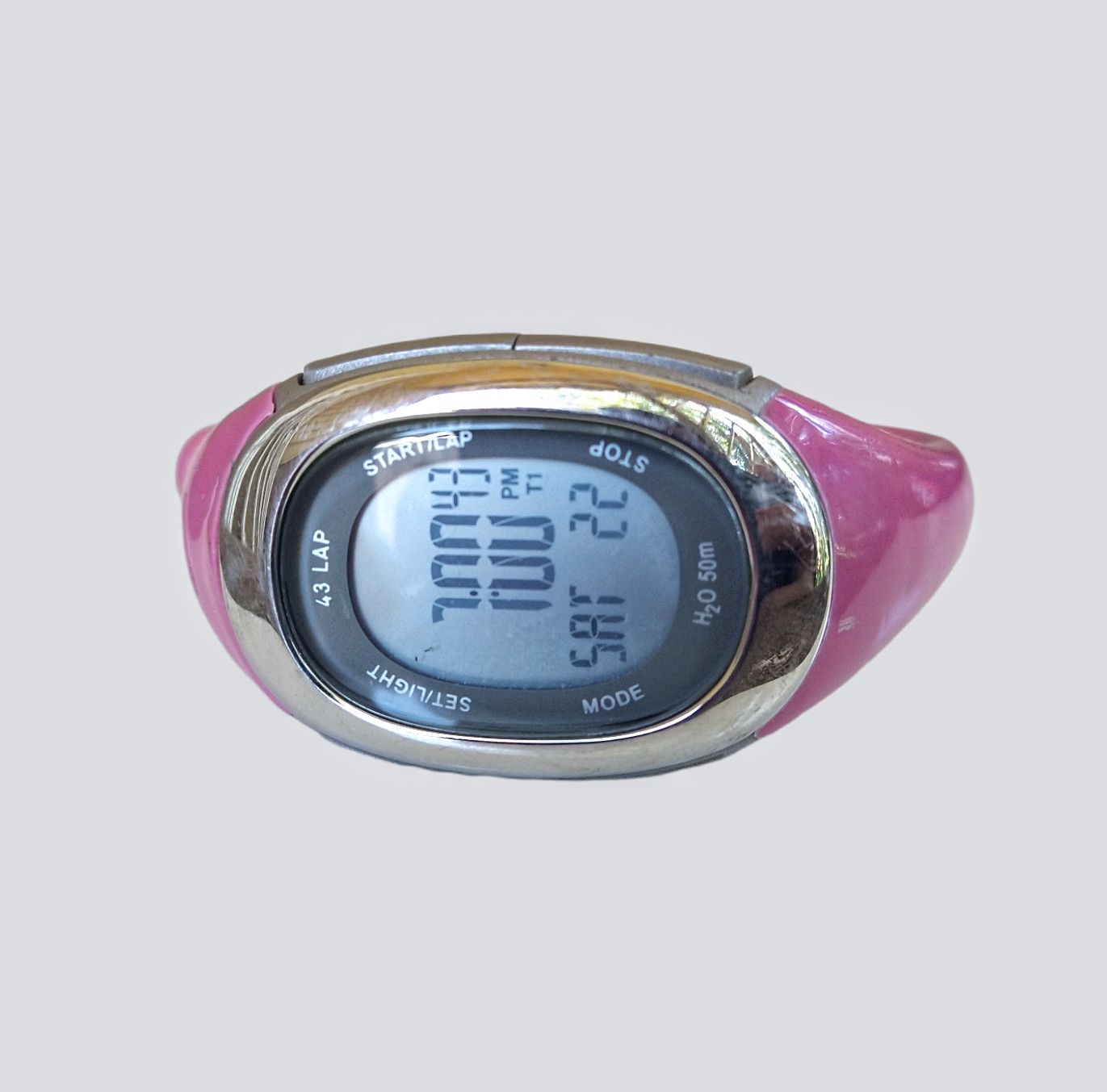 Nike Women's Nike Watch Pink Silver Digital Rubber Size ONE SIZE - 2 Thumbnail