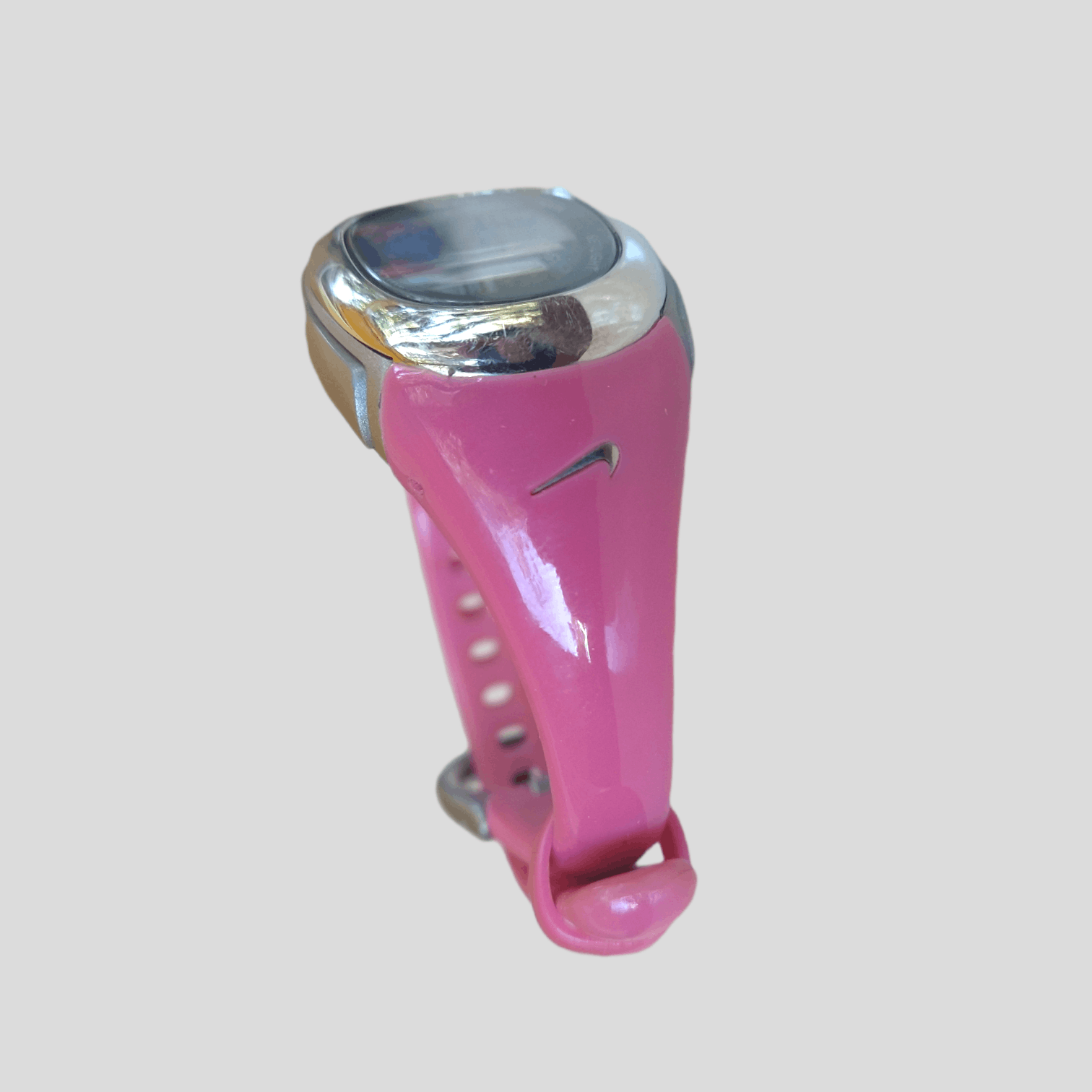 Nike Women's Nike Watch Pink Silver Digital Rubber Size ONE SIZE - 5 Thumbnail