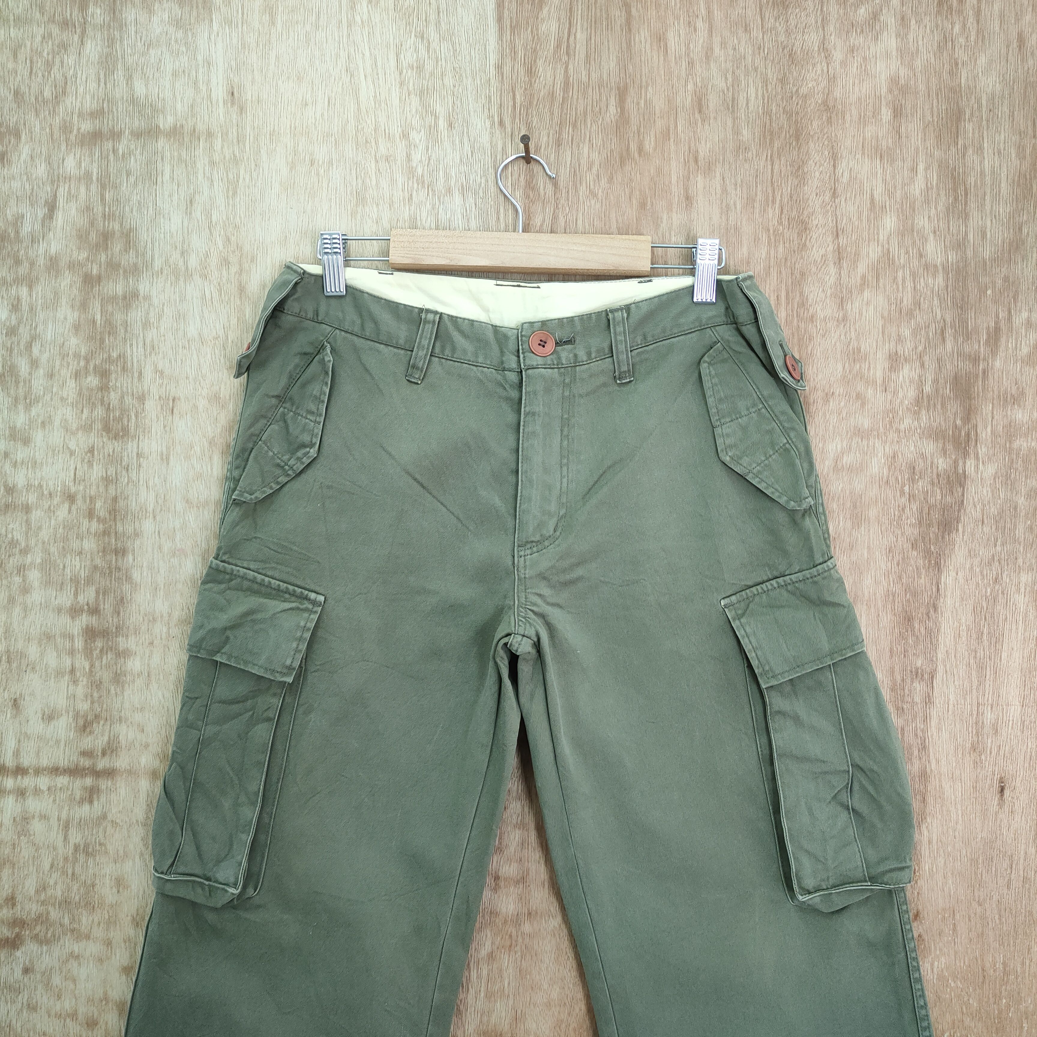 Japanese Brand JAPAN MADE! DICO BAGGY CARGO PANTS Size US 30 / EU 46 - 2 Thumbnail