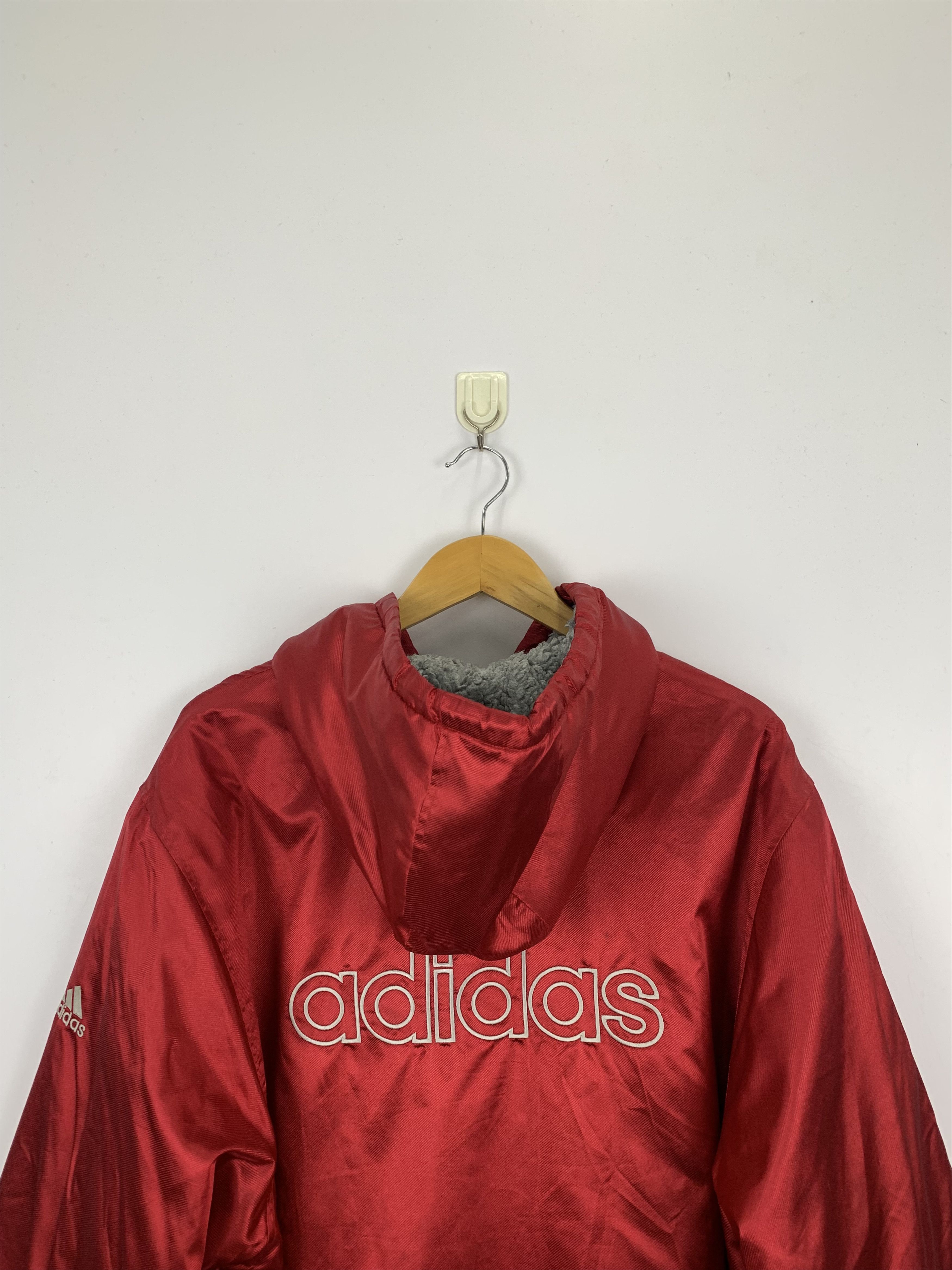 Adidas Vintage Adidas Fleece Long Hoodie Jacket J0871 Size US S / EU 44-46 / 1 - 4 Thumbnail