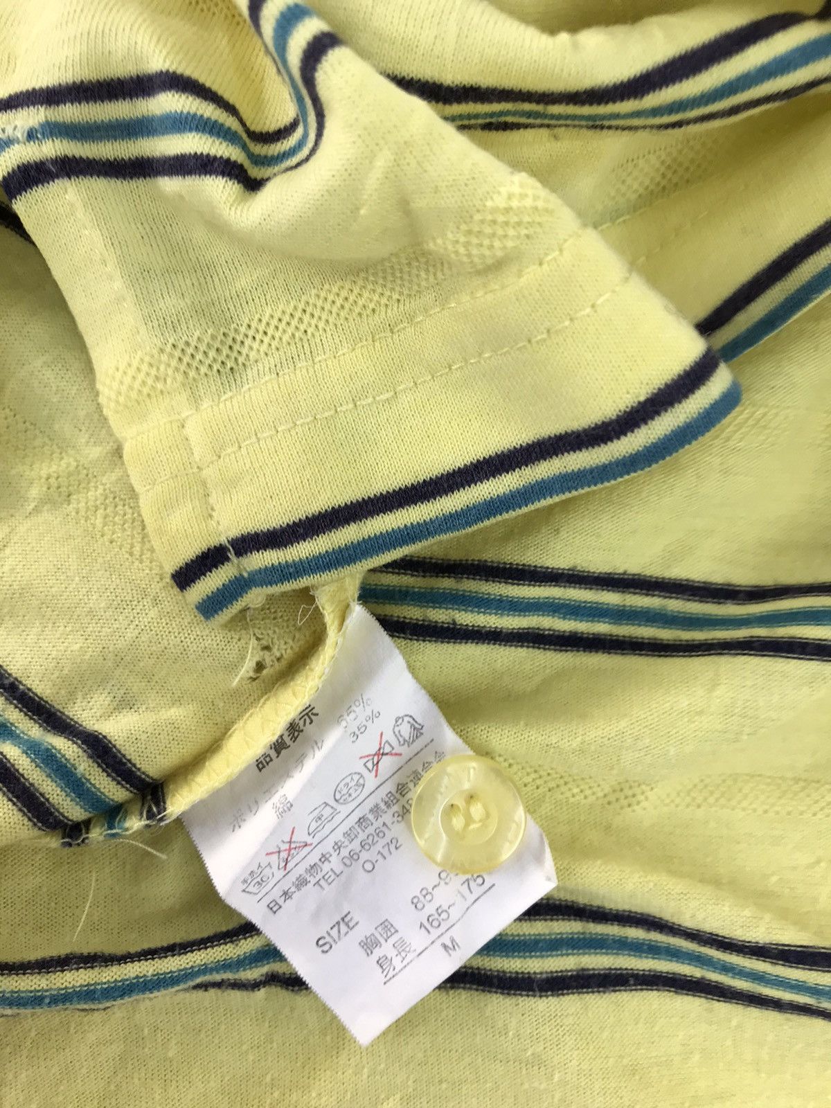 Gianni Valentino × Valentino Gianni Valentino Striped Design Polo Longsleeve Tee Tshirt Size US M / EU 48-50 / 2 - 6 Thumbnail