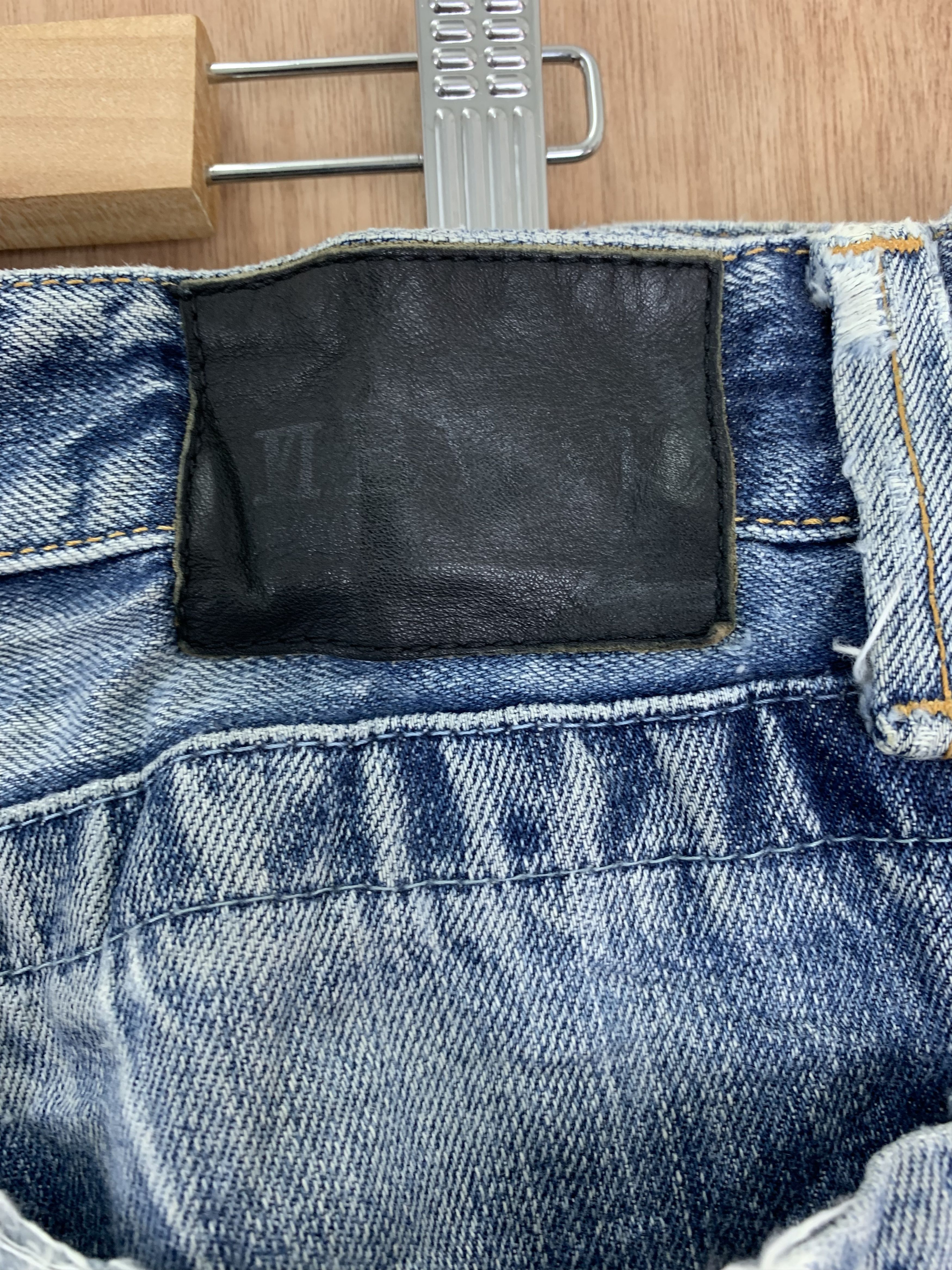 Japanese Brand 💥Parachuted💥Distressed Denim Bayvi Reconstructed Vintage Size US 35 - 14 Thumbnail