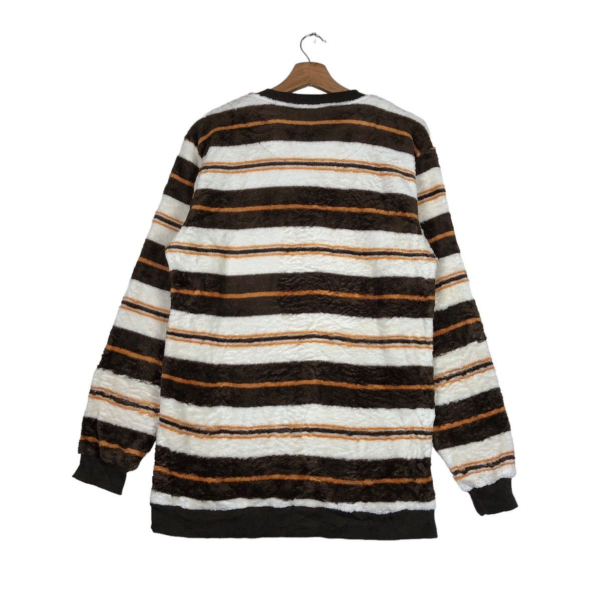 Hang Ten Vintage Y2K Hang Ten Iconic Colour Stripe Long Sleeve Fleece Size US L / EU 52-54 / 3 - 9 Thumbnail