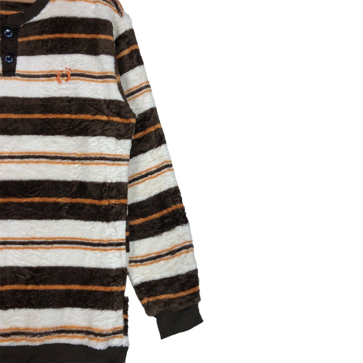 Hang Ten Vintage Y2K Hang Ten Iconic Colour Stripe Long Sleeve Fleece Size US L / EU 52-54 / 3 - 6 Thumbnail
