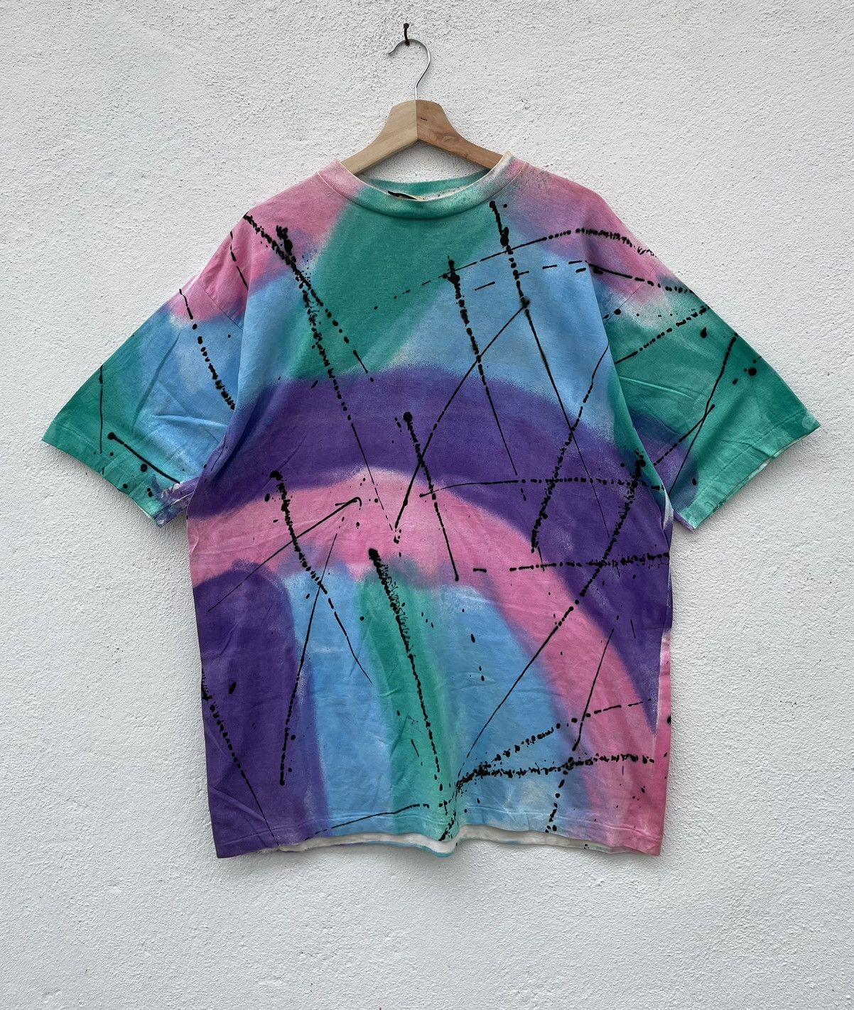 Vintage Vintage Motive Tye dye Tshirt Size US L / EU 52-54 / 3 - 1 Thumbnail