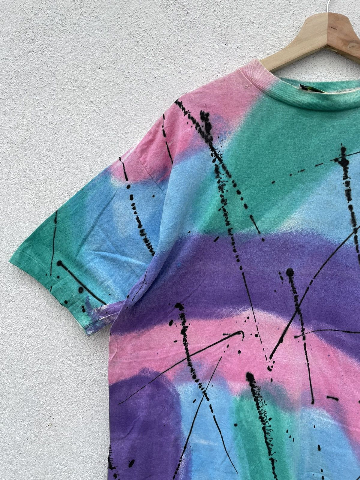 Vintage Vintage Motive Tye dye Tshirt Size US L / EU 52-54 / 3 - 4 Thumbnail