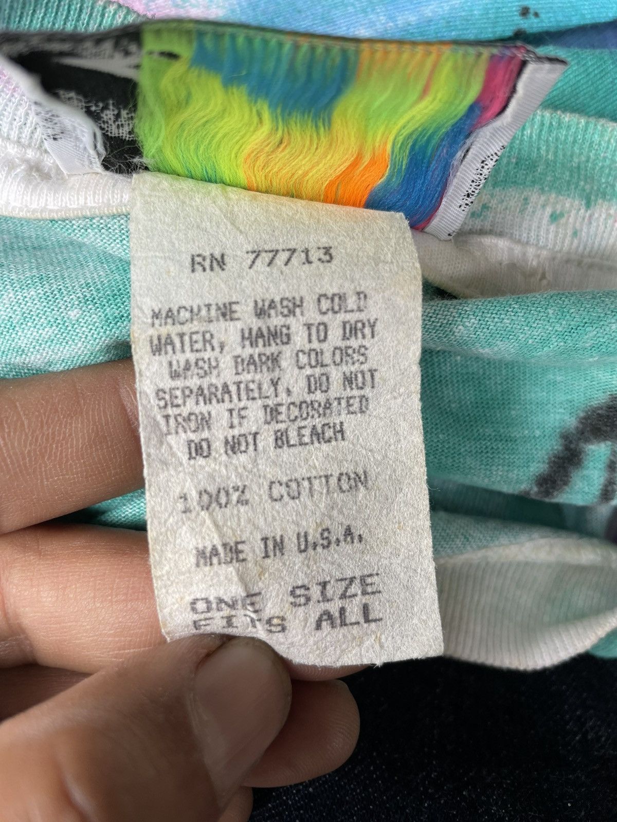 Vintage Vintage Motive Tye dye Tshirt Size US L / EU 52-54 / 3 - 8 Thumbnail
