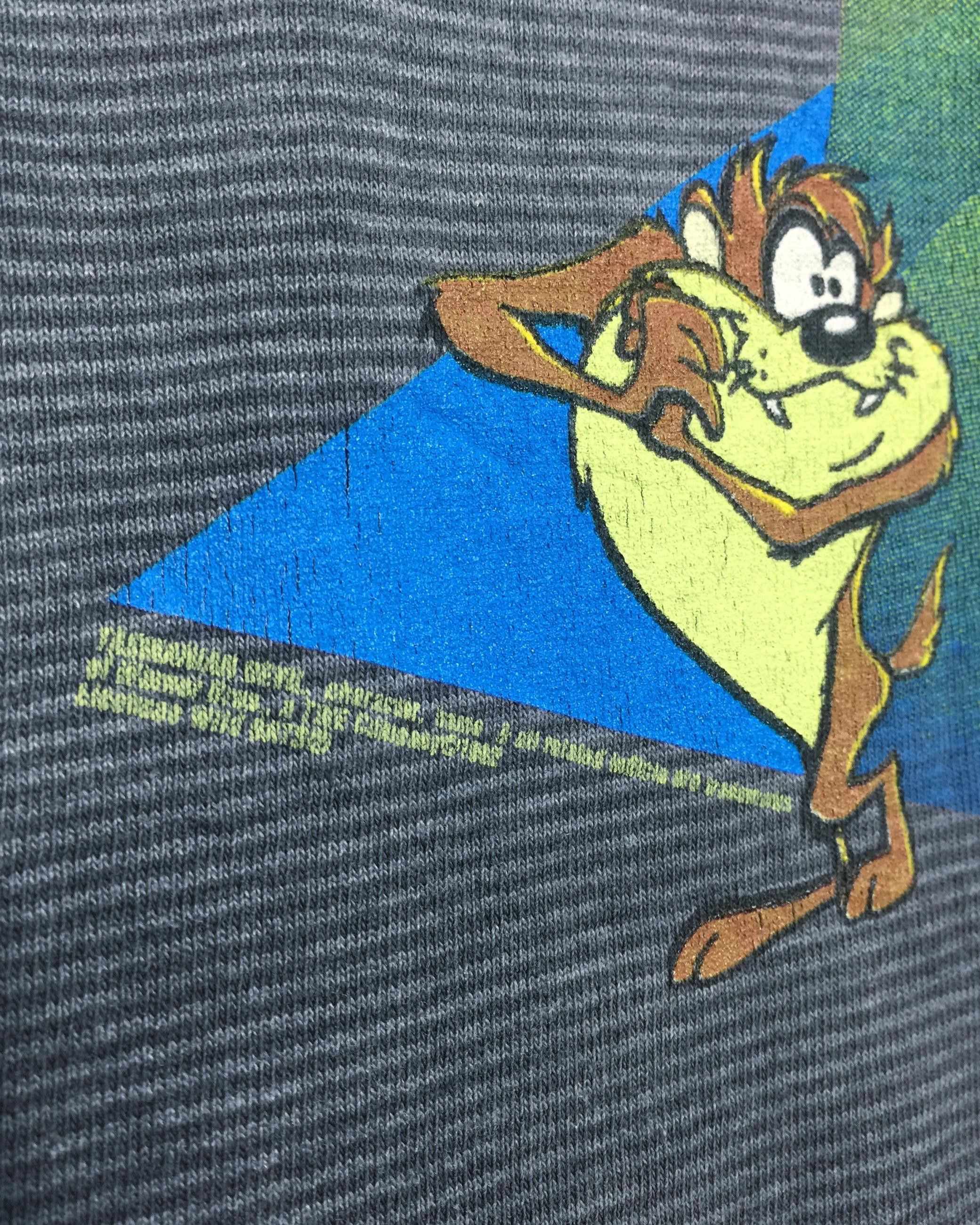Rare Vintage 90s Looney Tunes Tazmania Tees Single Stiches