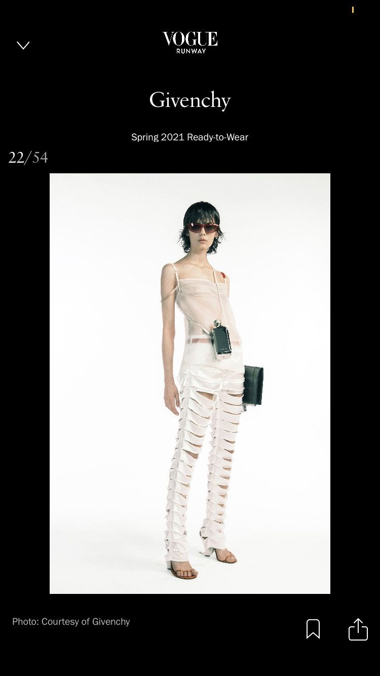 Givenchy SS2021 Sample CUT SLASH PANTS Size US 28 / EU 44 - 11 Thumbnail