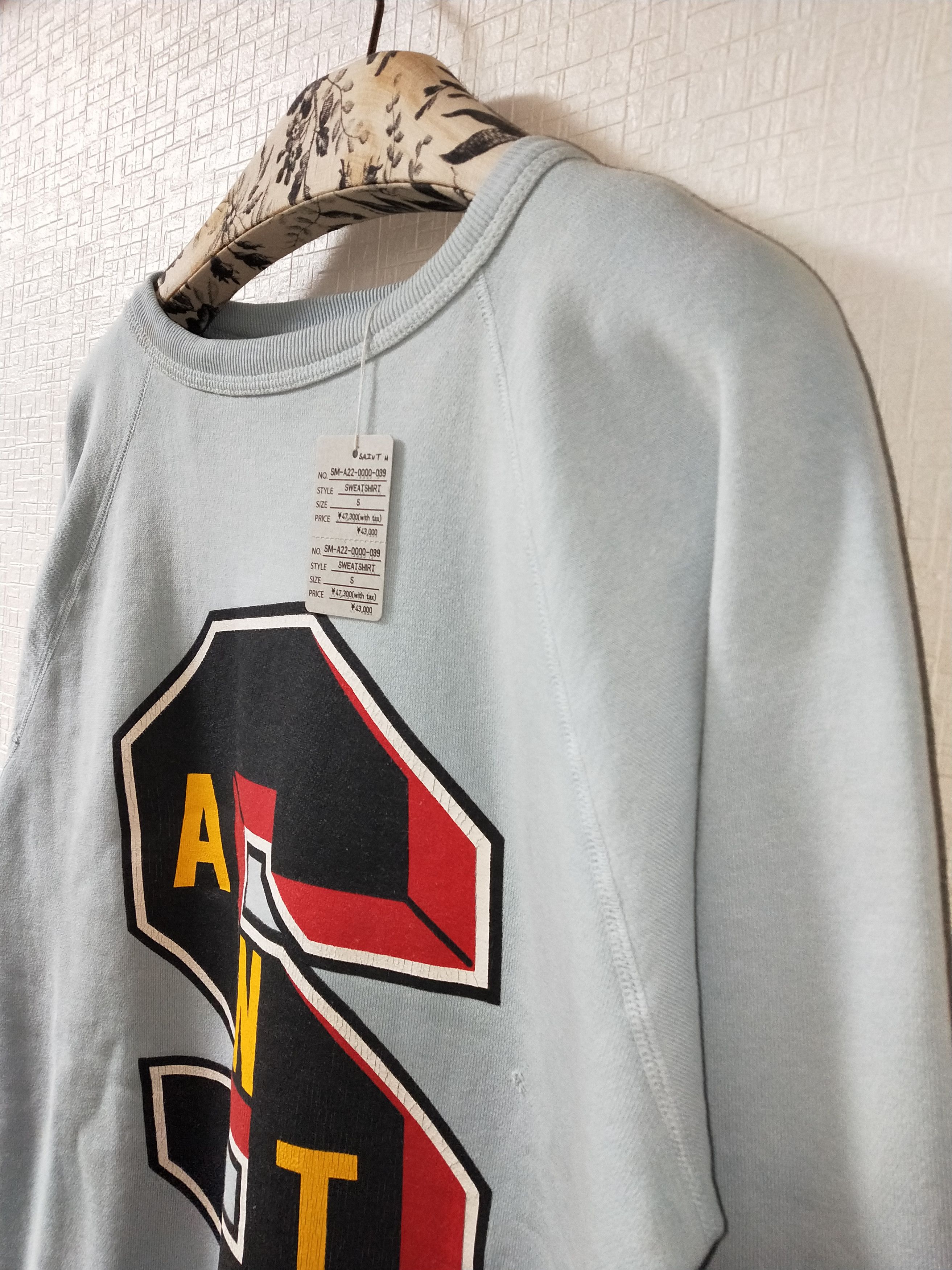 DENIM TEARS × Saint Michael 'Saint Tears' Logo Sweatshirt Size US M / EU 48-50 / 2 - 5 Thumbnail