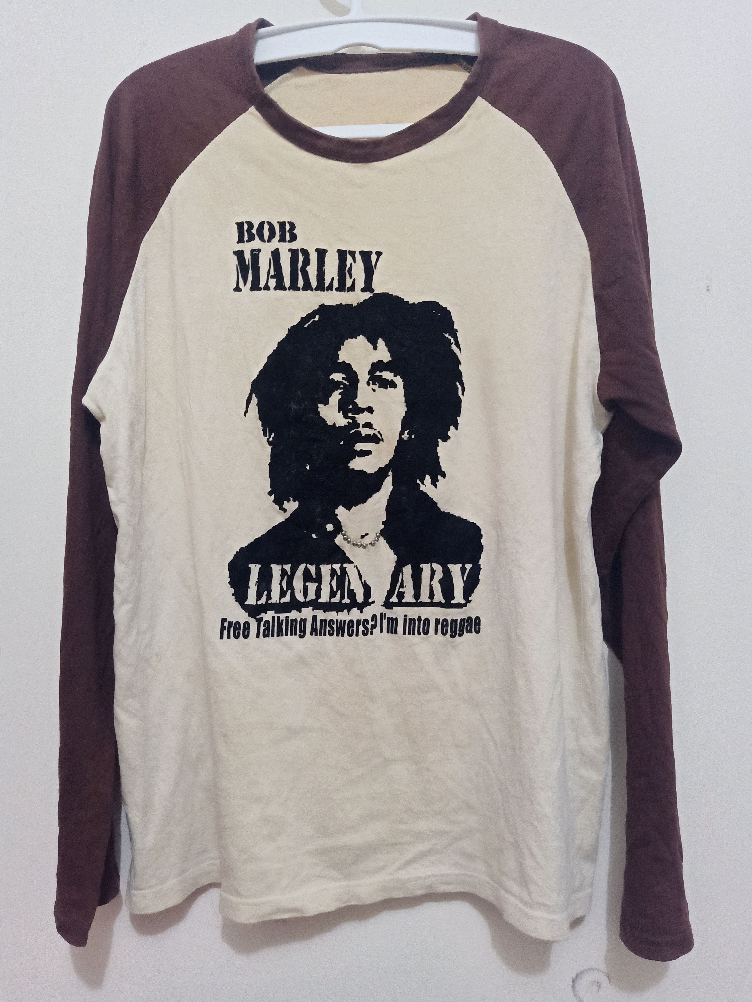 Bob Marley × Vintage Vintage Bob Marley Legendary distressed!!! Long Sleeve Size US L / EU 52-54 / 3 - 1 Thumbnail