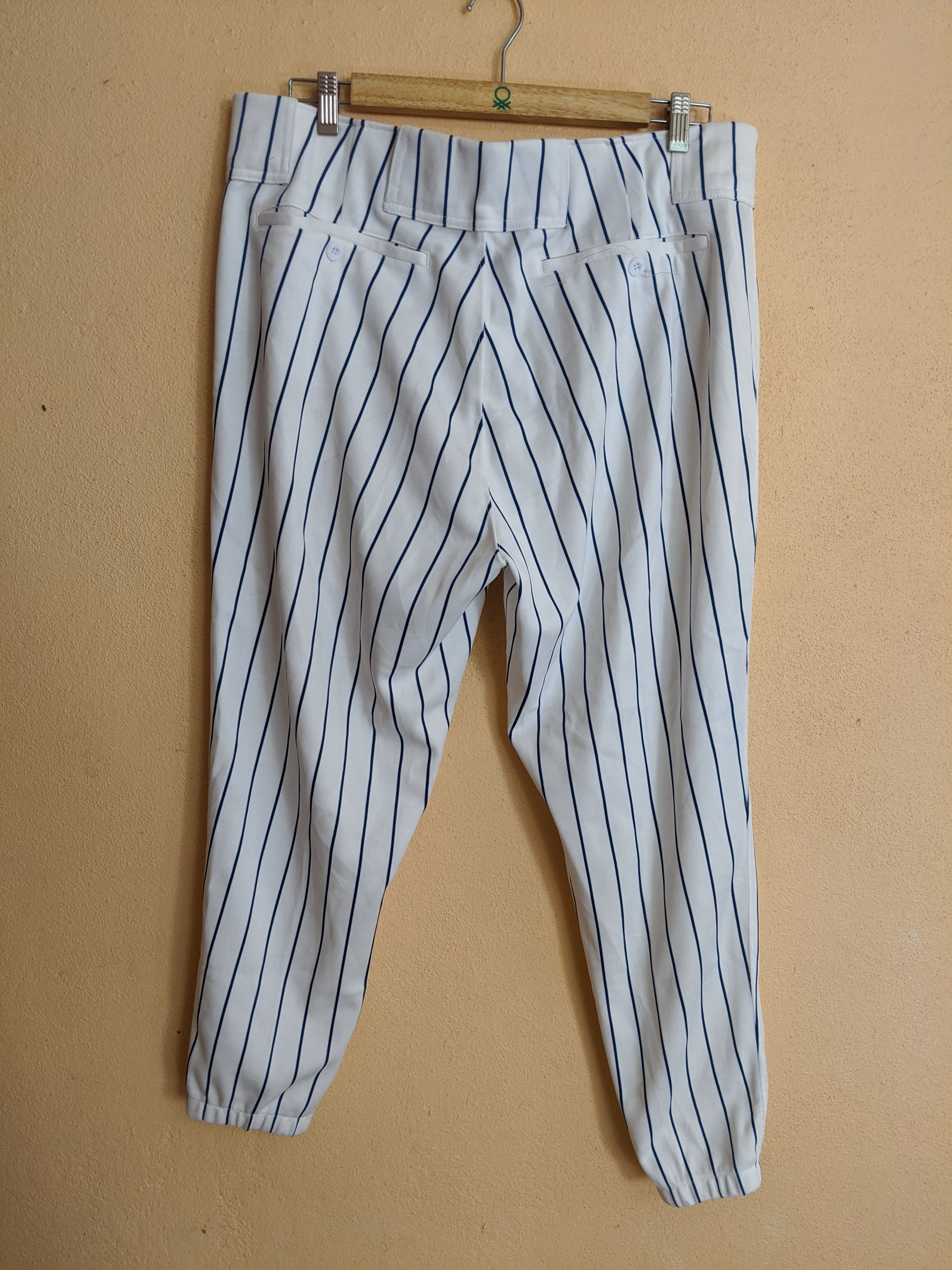 Japanese Brand × Mizuno Vintage mizunoMLB baseball pants striped very rare item Size US 37 - 4 Thumbnail