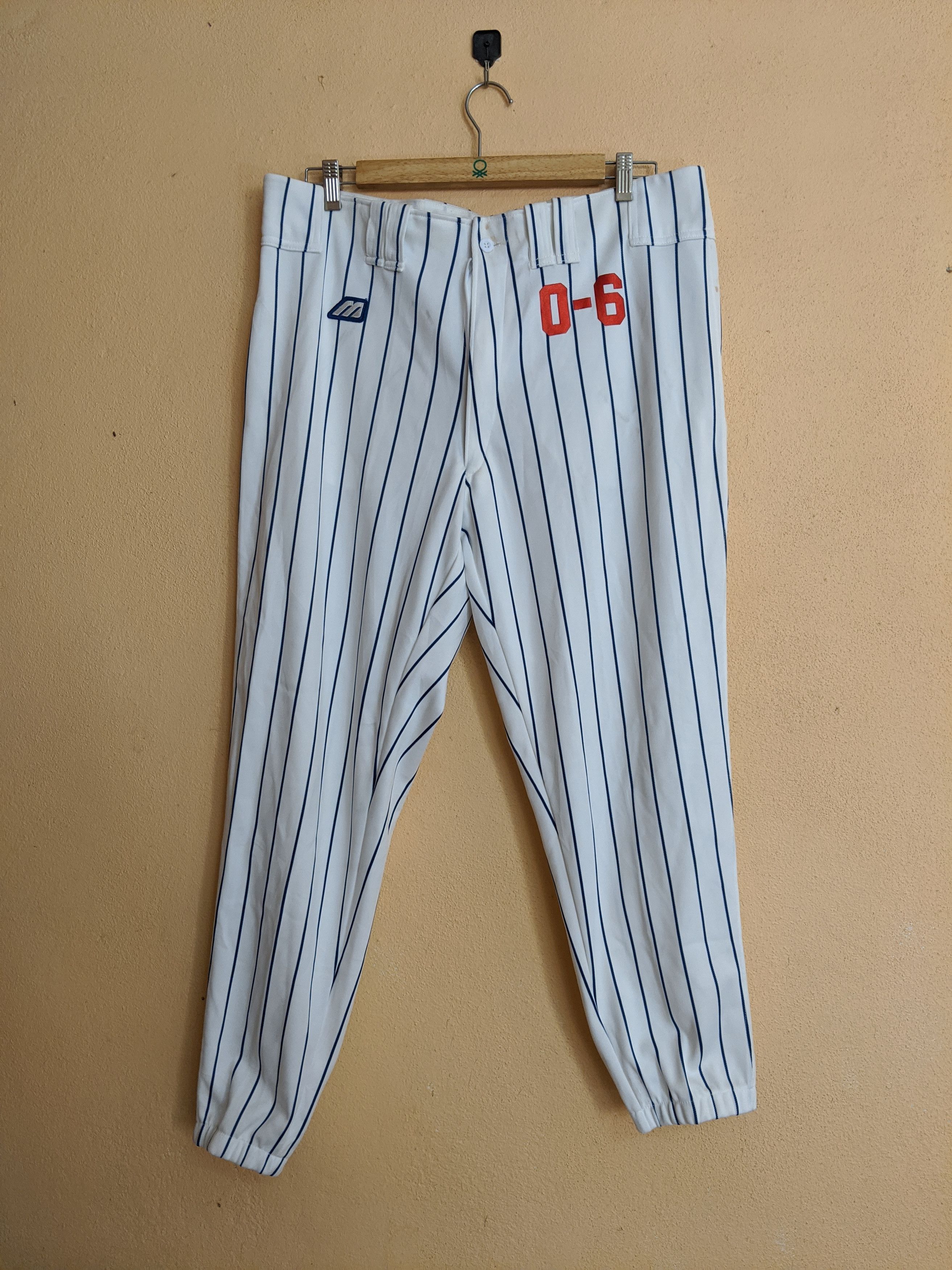Japanese Brand × Mizuno Vintage mizunoMLB baseball pants striped very rare item Size US 37 - 1 Thumbnail