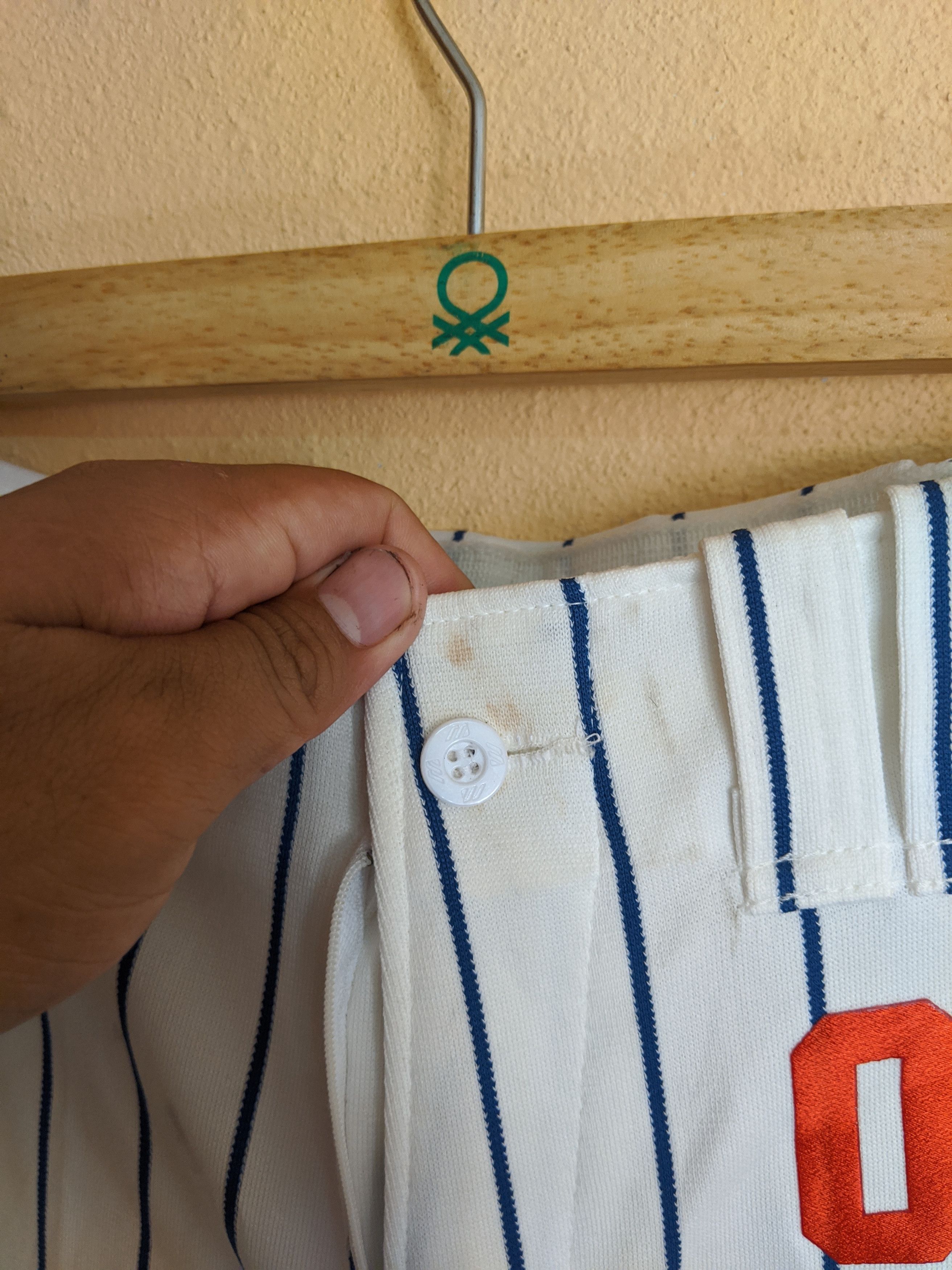 Japanese Brand × Mizuno Vintage mizunoMLB baseball pants striped very rare item Size US 37 - 3 Thumbnail