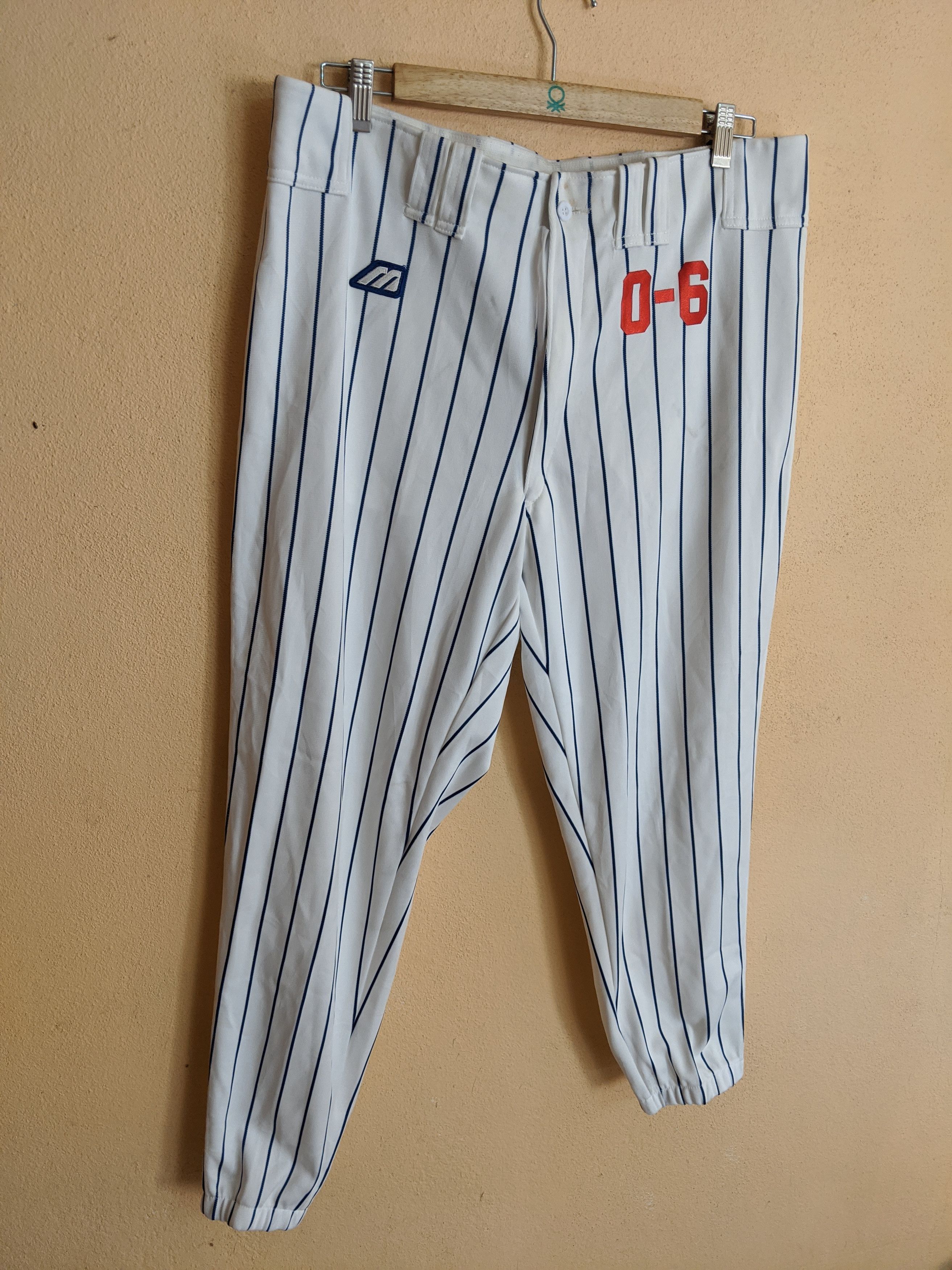 Japanese Brand × Mizuno Vintage mizunoMLB baseball pants striped very rare item Size US 37 - 7 Thumbnail