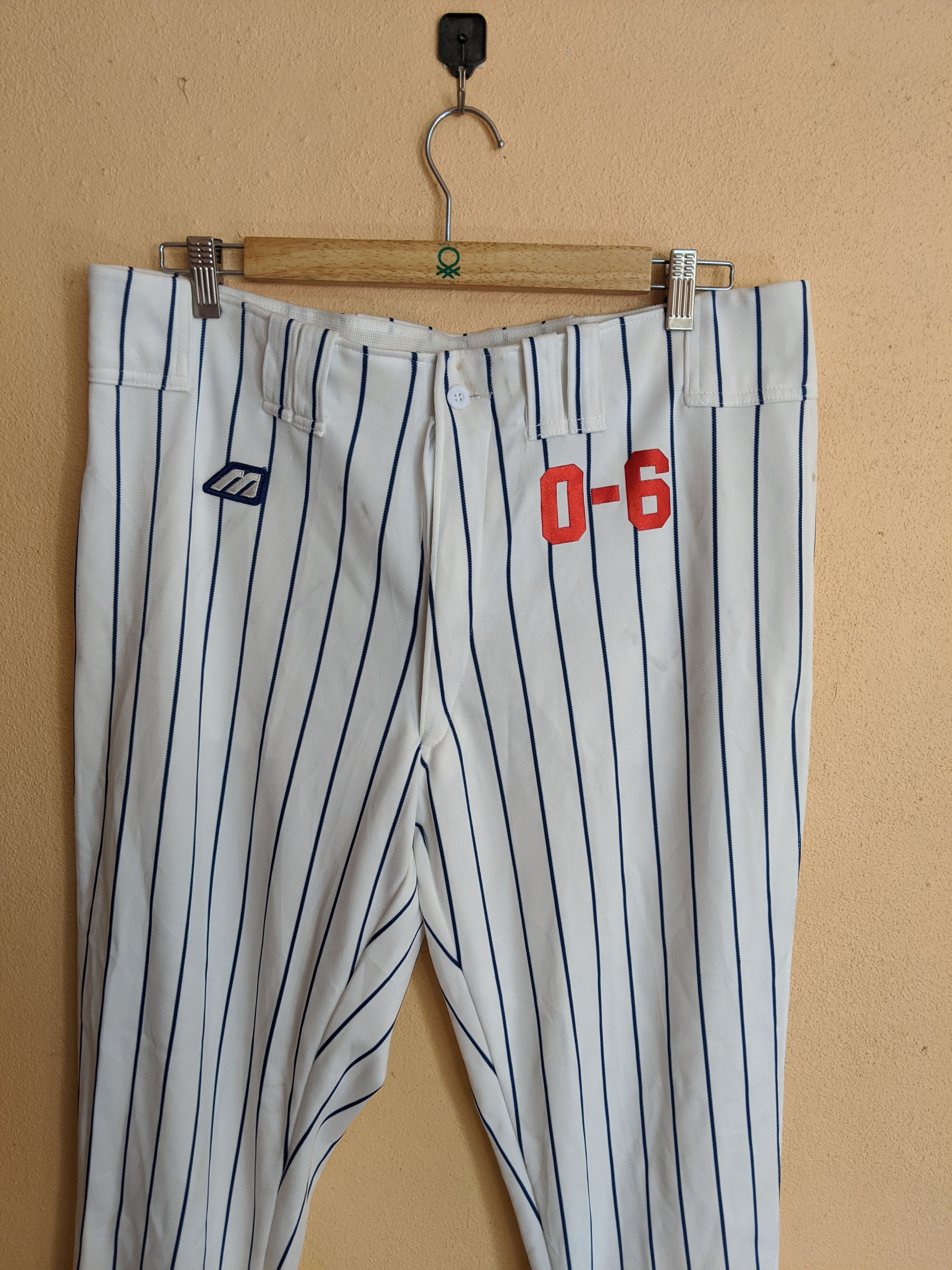Japanese Brand × Mizuno Vintage mizunoMLB baseball pants striped very rare item Size US 37 - 8 Thumbnail