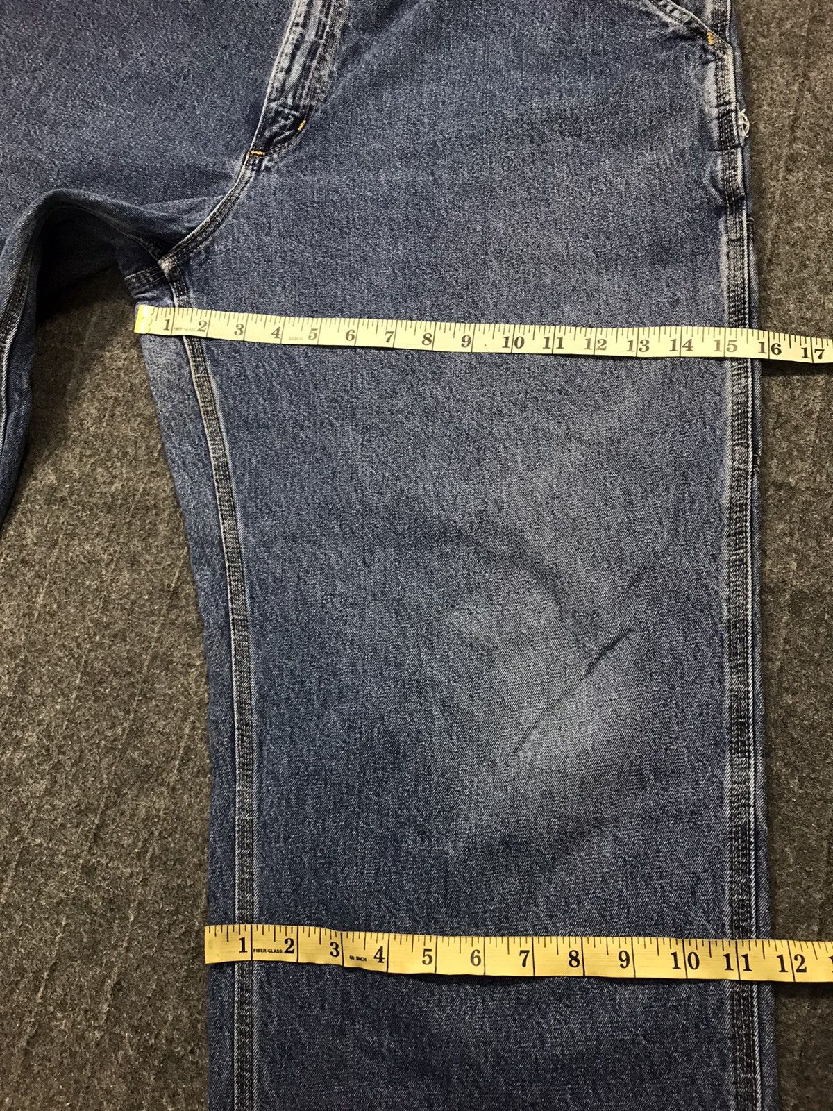 Carhartt Dungaree Carhartt Indigo Denim Utility Work Carpenter Pant Size US 40 / EU 56 - 12 Thumbnail
