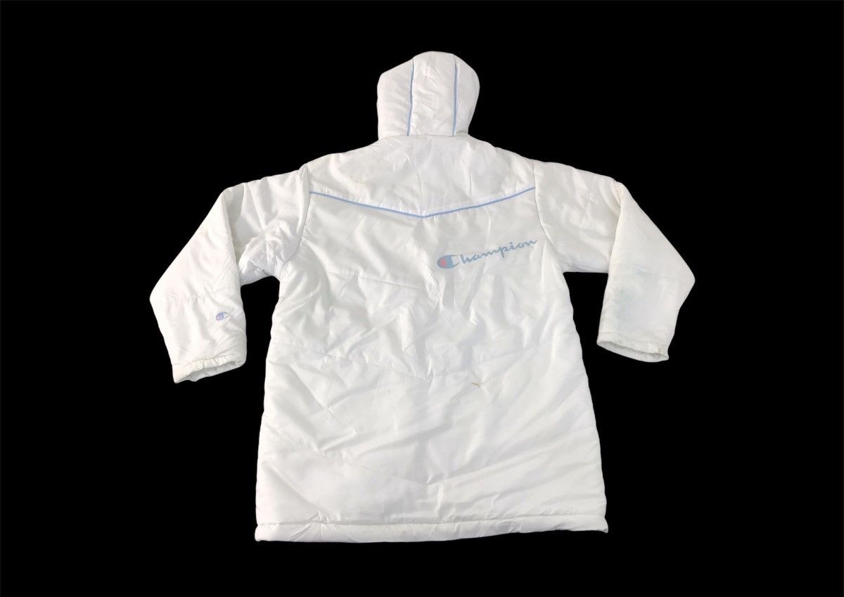 Champion × Vintage Champion Quilted Hoodies Jacket Big Logo Full Zip K2048j Size US M / EU 48-50 / 2 - 2 Thumbnail