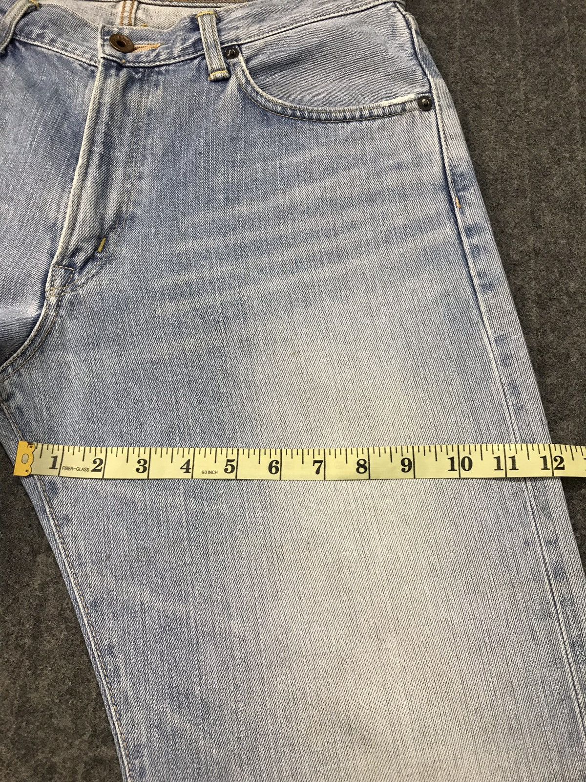 Edwin × Vintage Vintage Edwin 505xx Selvedge Distressed Denim Jeans Size US 32 / EU 48 - 20 Thumbnail