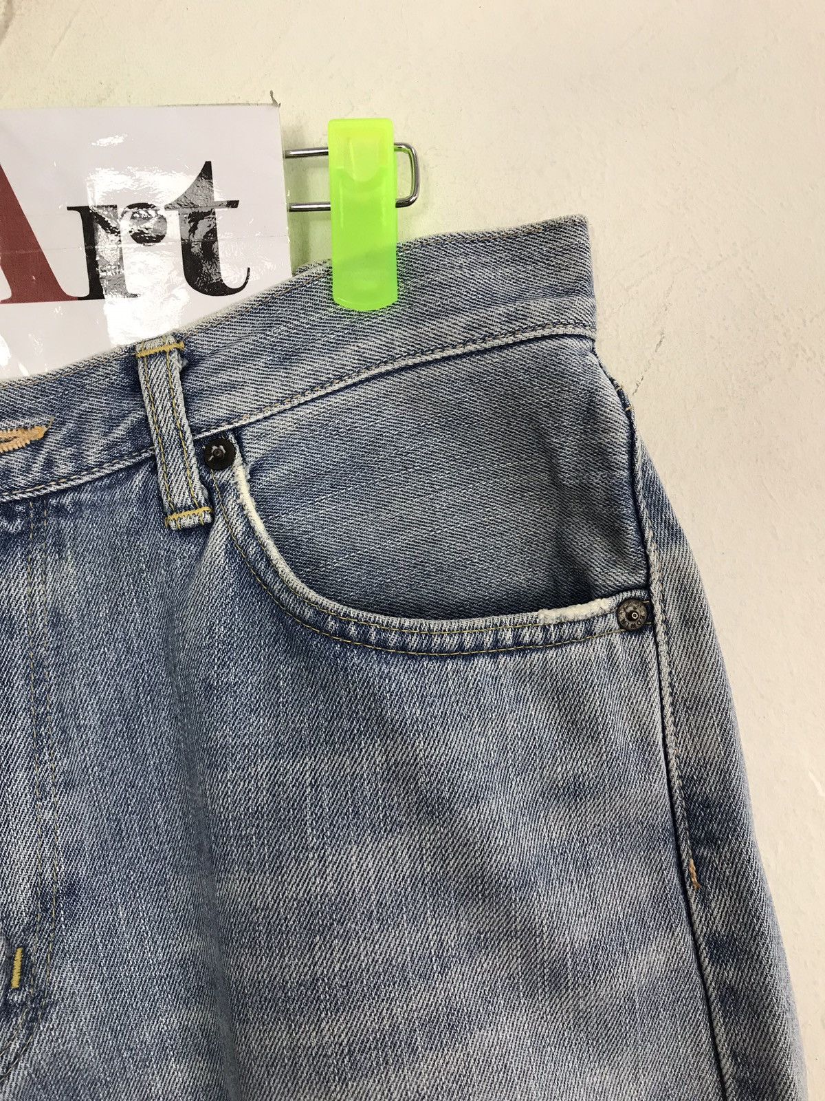 Edwin × Vintage Vintage Edwin 505xx Selvedge Distressed Denim Jeans Size US 32 / EU 48 - 5 Thumbnail