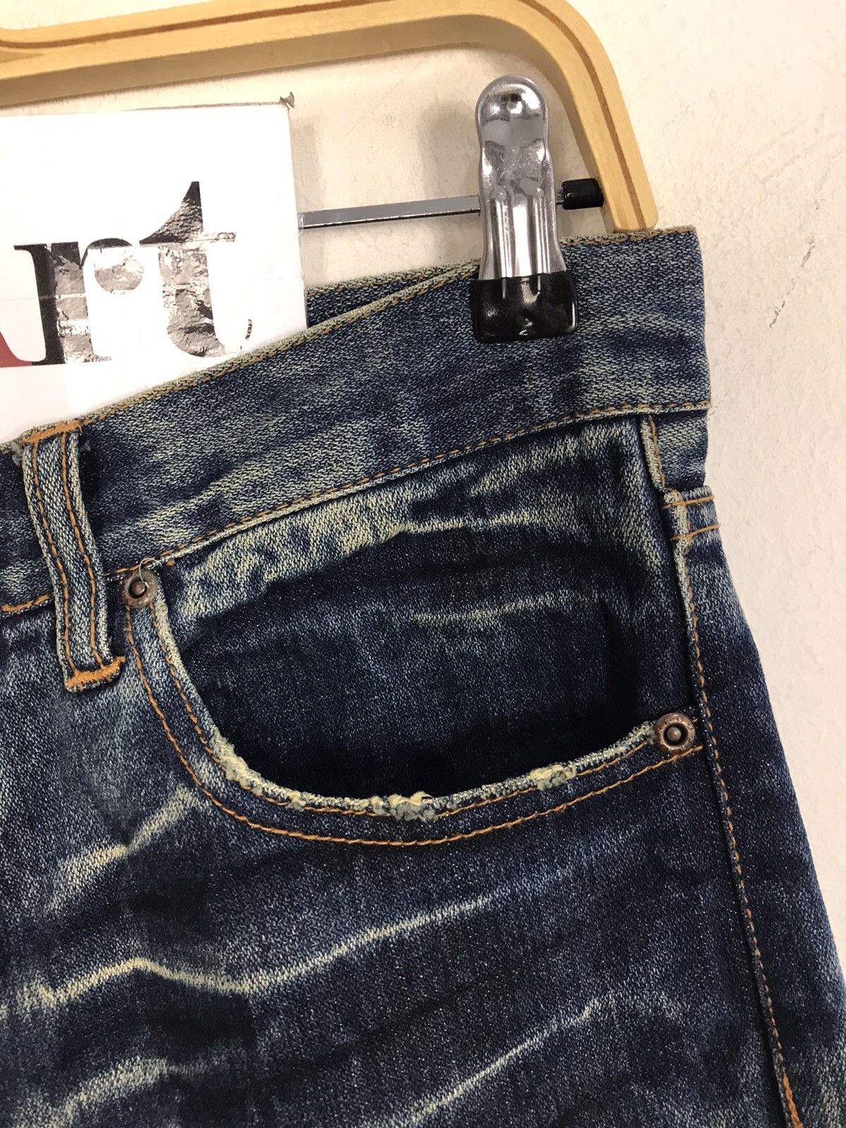 Japanese Brand × Vintage Vintage Nylaus Jeans Distressed Denim Design Size US 30 / EU 46 - 7 Thumbnail