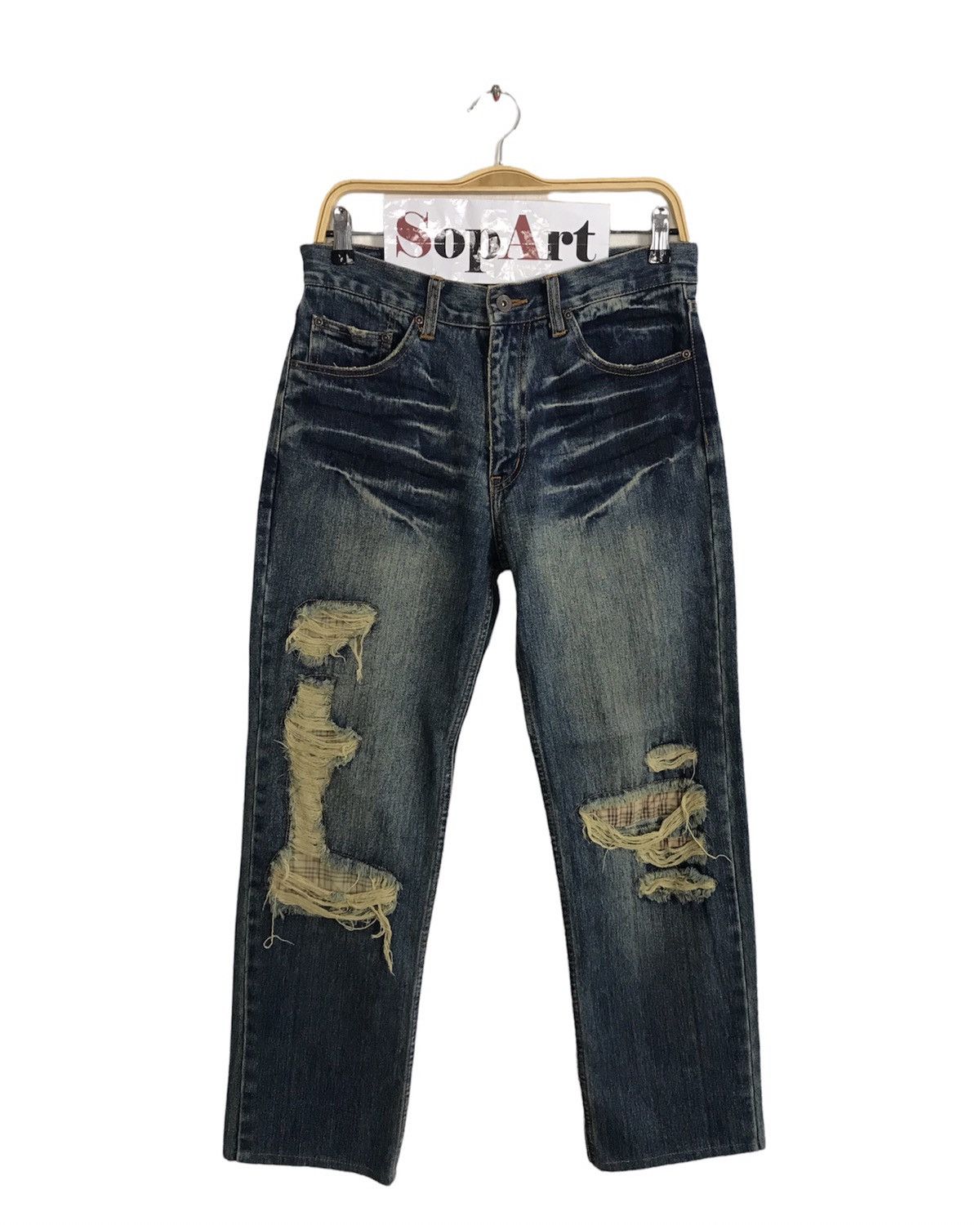 Japanese Brand × Vintage Vintage Nylaus Jeans Distressed Denim Design Size US 30 / EU 46 - 1 Thumbnail
