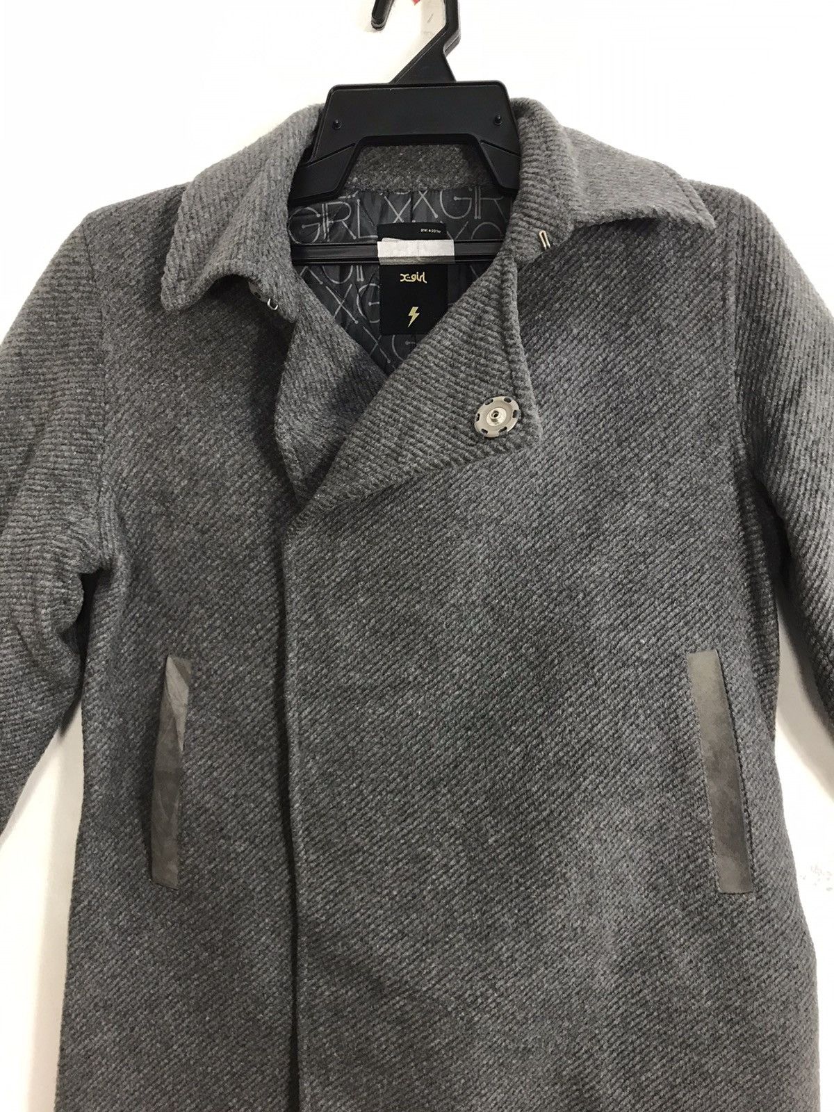 Japanese Brand × Vintage Japanese Brand X-Girl Wool Thick Coat Jacket Button K2070j Size S / US 4 / IT 40 - 2 Thumbnail