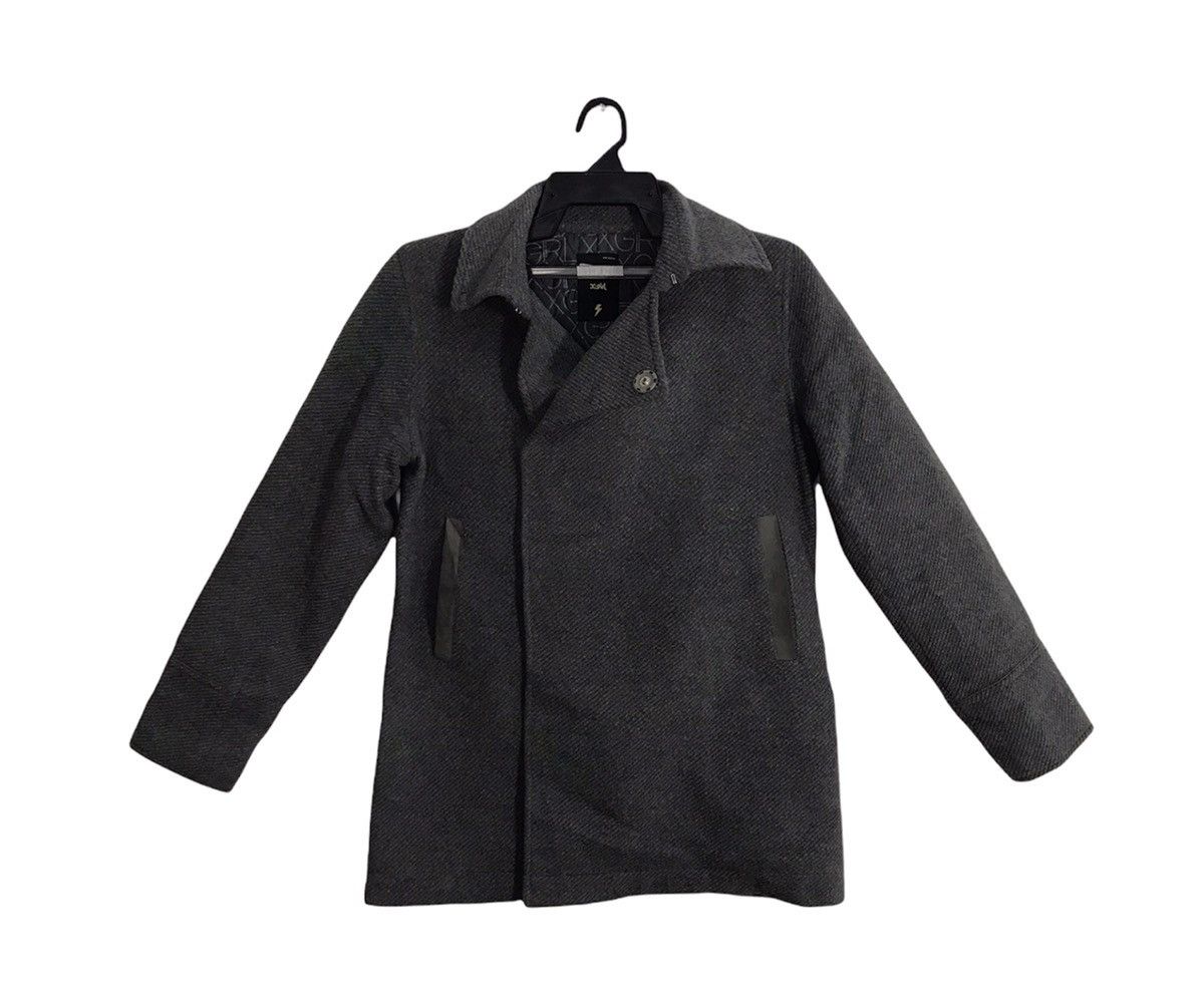Japanese Brand × Vintage Japanese Brand X-Girl Wool Thick Coat Jacket Button K2070j Size S / US 4 / IT 40 - 1 Thumbnail
