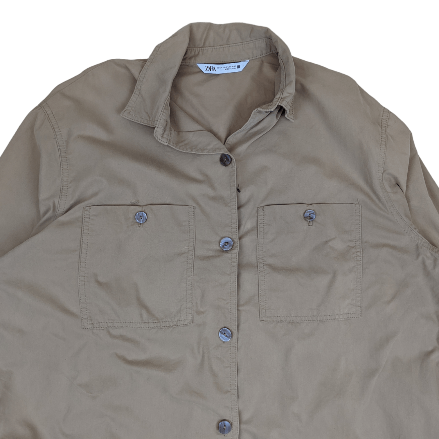 Zara ZARA Long Button Up Shirt Size L / US 10 / IT 46 - 3 Thumbnail