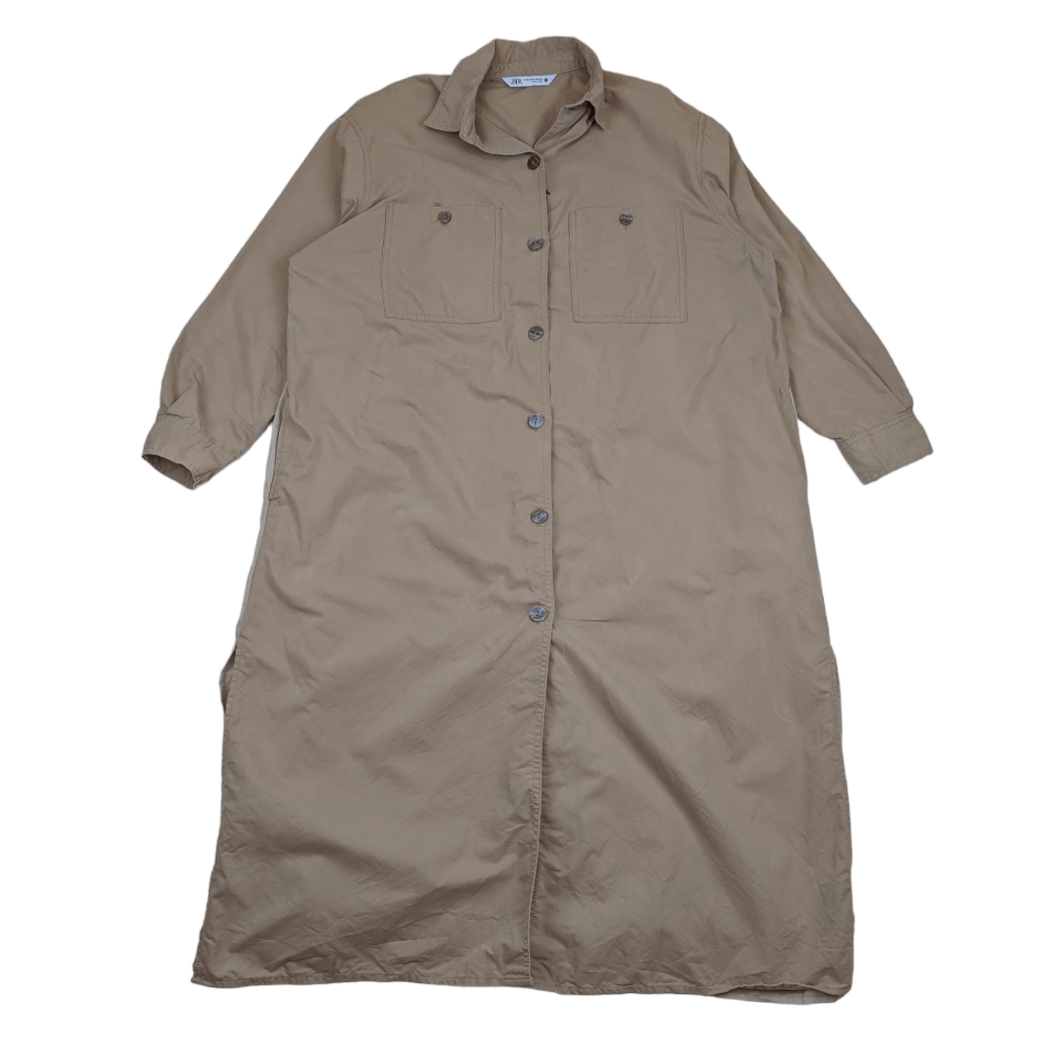 Zara ZARA Long Button Up Shirt Size L / US 10 / IT 46 - 2 Thumbnail