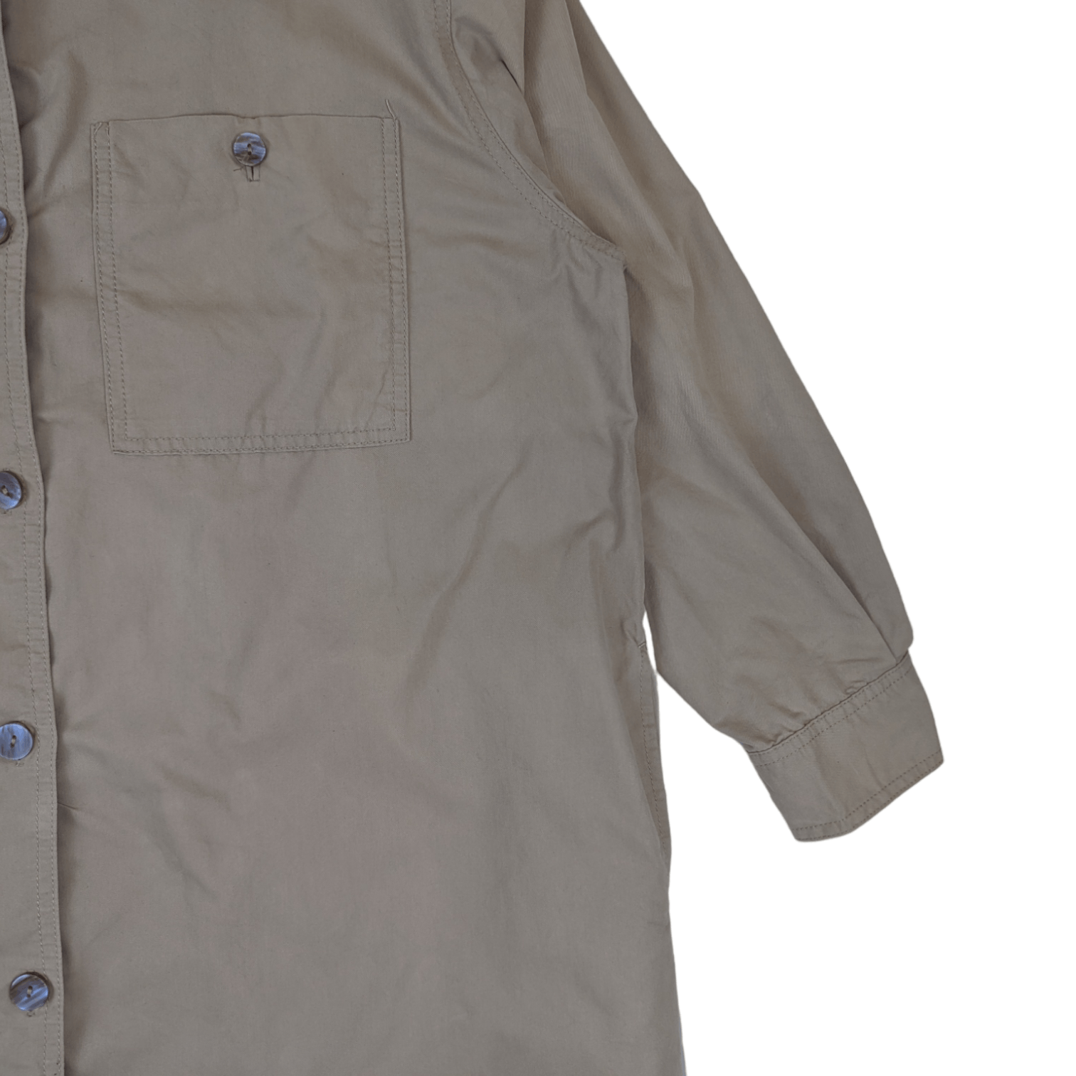 Zara ZARA Long Button Up Shirt Size L / US 10 / IT 46 - 4 Thumbnail