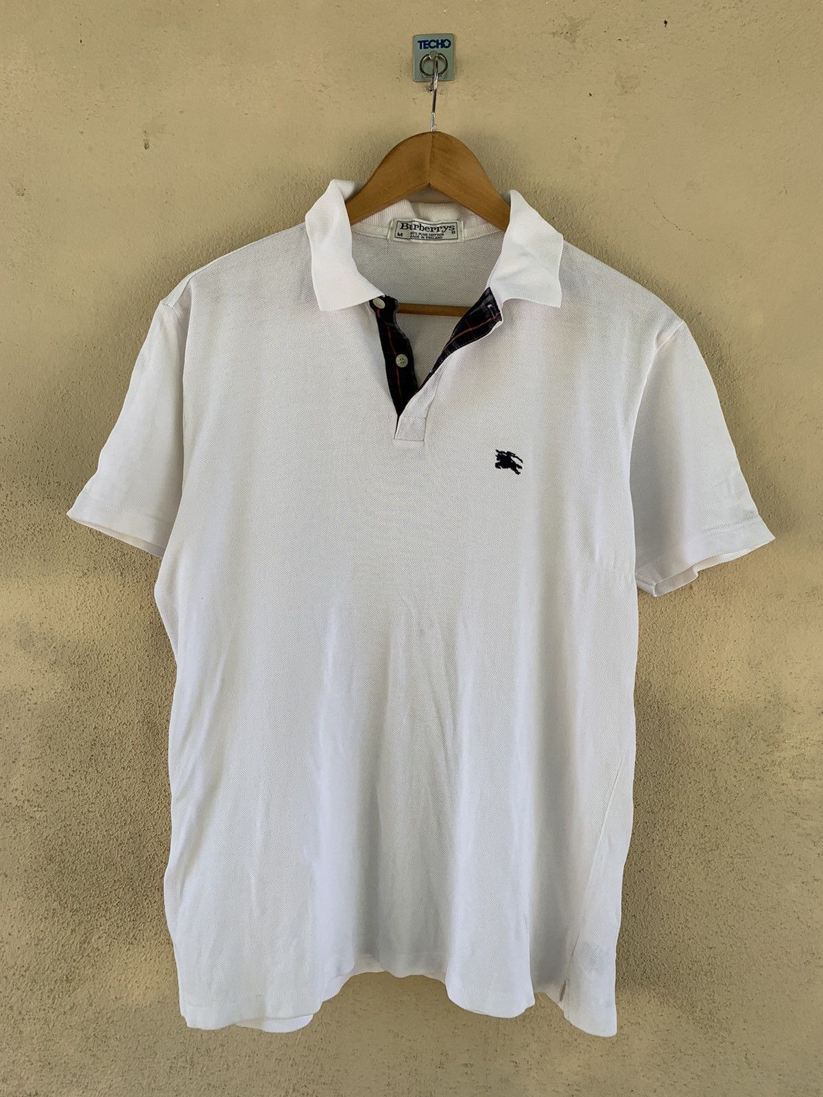 Burberry Vintage Burberry Made in England Nova check Polo shirt Size US M / EU 48-50 / 2 - 2 Thumbnail
