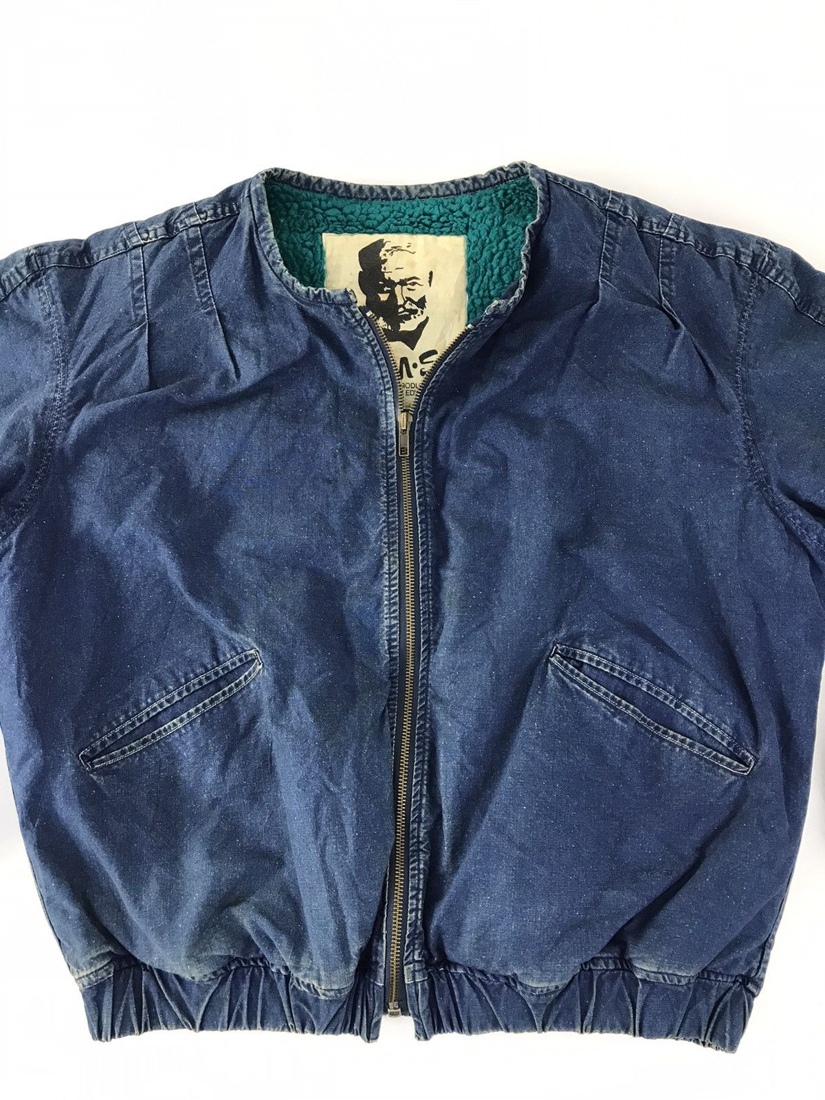 Edwin R.m.s By Edwin Bomber Denim Jacket Sherpa Inner Size US M / EU 48-50 / 2 - 2 Thumbnail