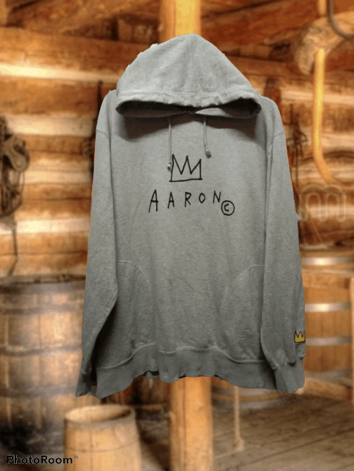 Jean-Michel Basquiat × Uniqlo × Vintage VINTAGE JEANS MICHEL BASQUAIT SWEATSHIRTHOODIE Size US XL / EU 56 / 4 - 1 Thumbnail