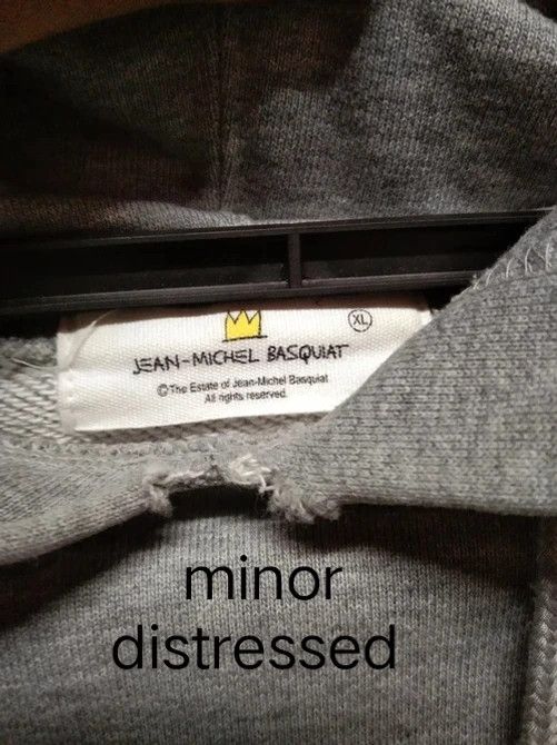 Jean-Michel Basquiat × Uniqlo × Vintage VINTAGE JEANS MICHEL BASQUAIT SWEATSHIRTHOODIE Size US XL / EU 56 / 4 - 10 Thumbnail