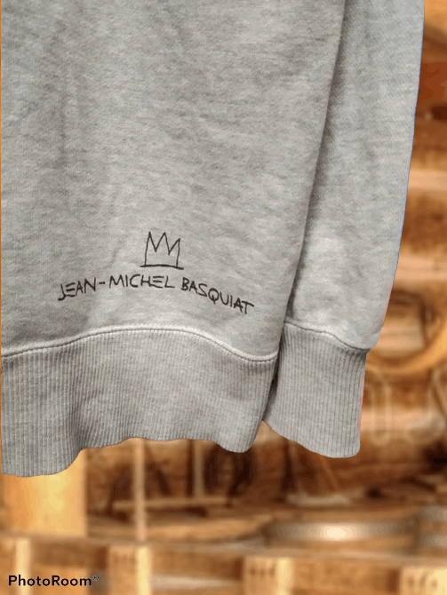 Jean-Michel Basquiat × Uniqlo × Vintage VINTAGE JEANS MICHEL BASQUAIT SWEATSHIRTHOODIE Size US XL / EU 56 / 4 - 5 Thumbnail