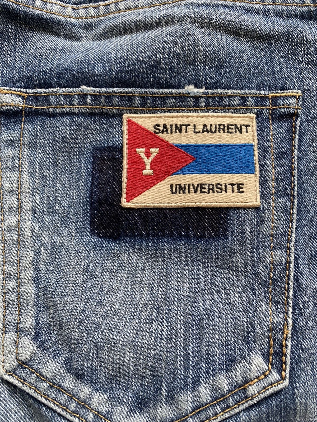 Saint Laurent Paris Saint Laurent low waist Universite jeans Grailed