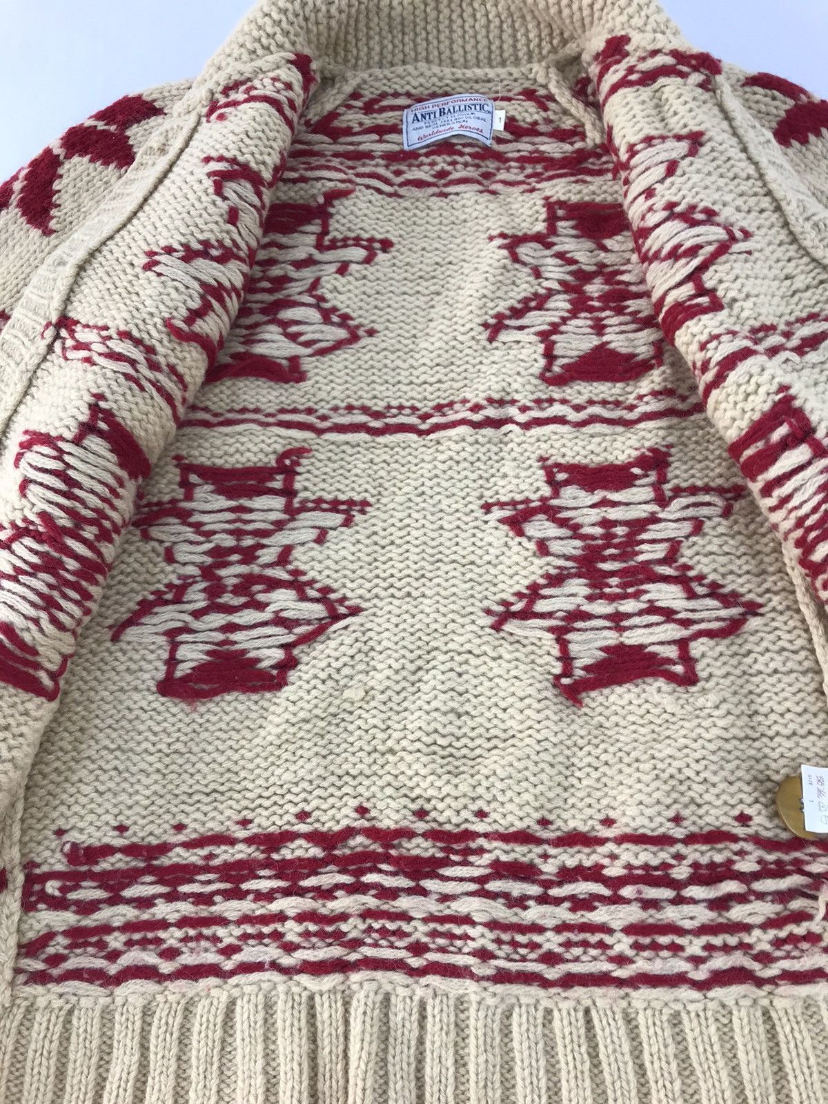 Japanese Brand Anti Balistic Wool Knitwear Sweater Navajo Floral Design Size US S / EU 44-46 / 1 - 5 Thumbnail