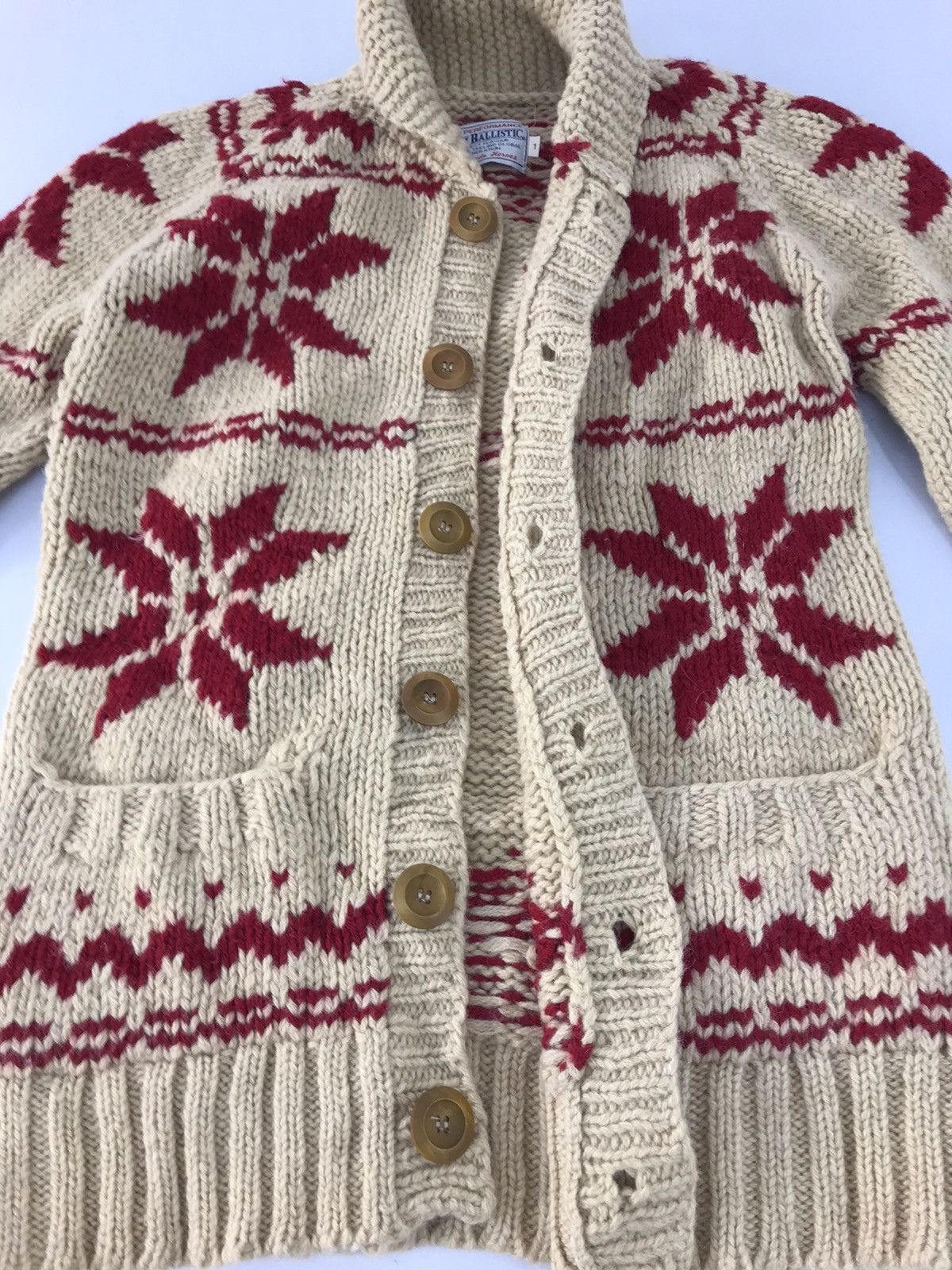Japanese Brand Anti Balistic Wool Knitwear Sweater Navajo Floral Design Size US S / EU 44-46 / 1 - 4 Thumbnail