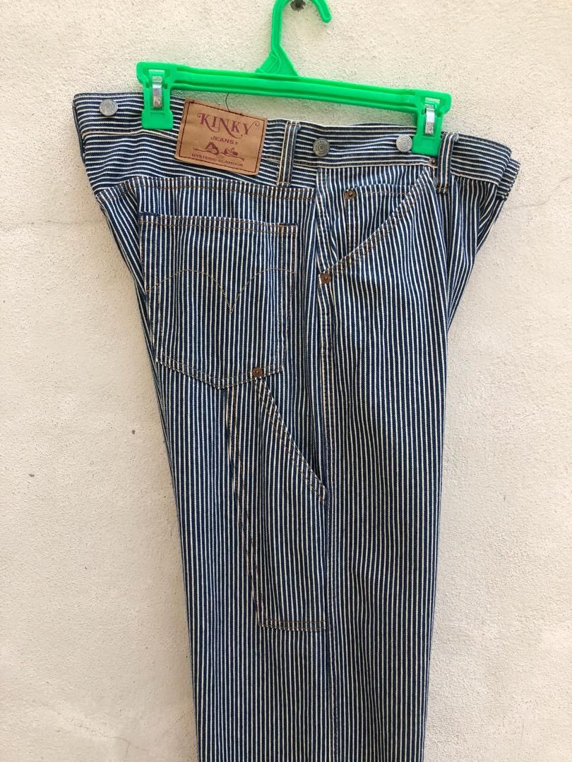 Hysteric Glamour Vintage HG Japan Blue White Striped Pant Size US 33 - 11 Thumbnail