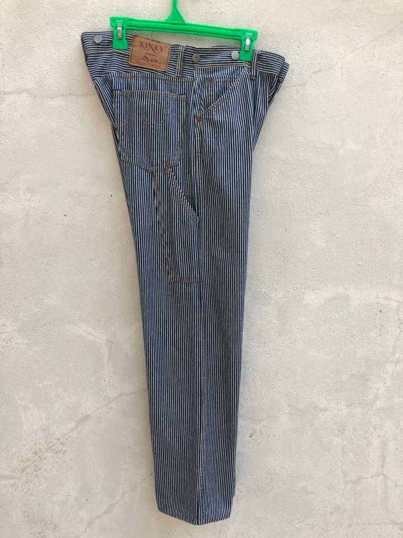 Hysteric Glamour Vintage HG Japan Blue White Striped Pant Size US 33 - 10 Thumbnail