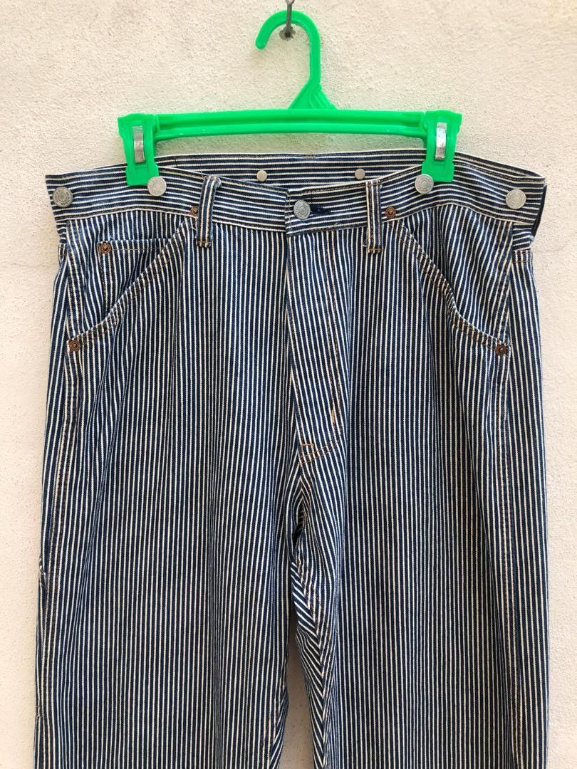 Hysteric Glamour Vintage HG Japan Blue White Striped Pant Size US 33 - 2 Thumbnail