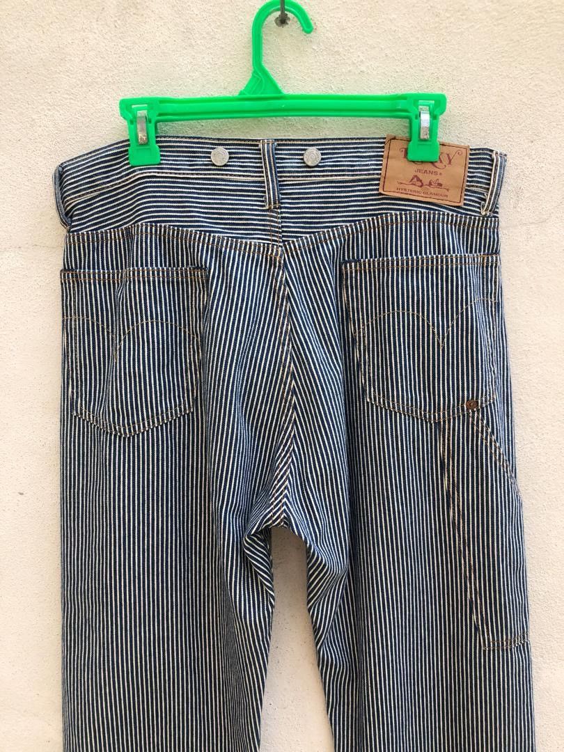 Hysteric Glamour Vintage HG Japan Blue White Striped Pant Size US 33 - 7 Thumbnail