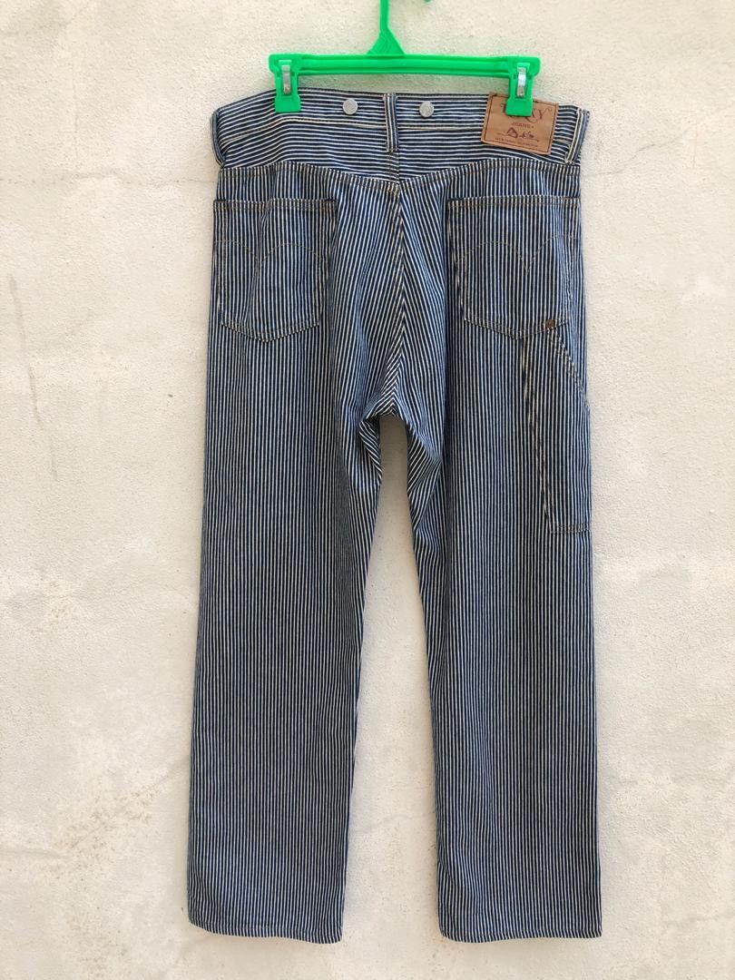 Hysteric Glamour Vintage HG Japan Blue White Striped Pant Size US 33 - 6 Thumbnail