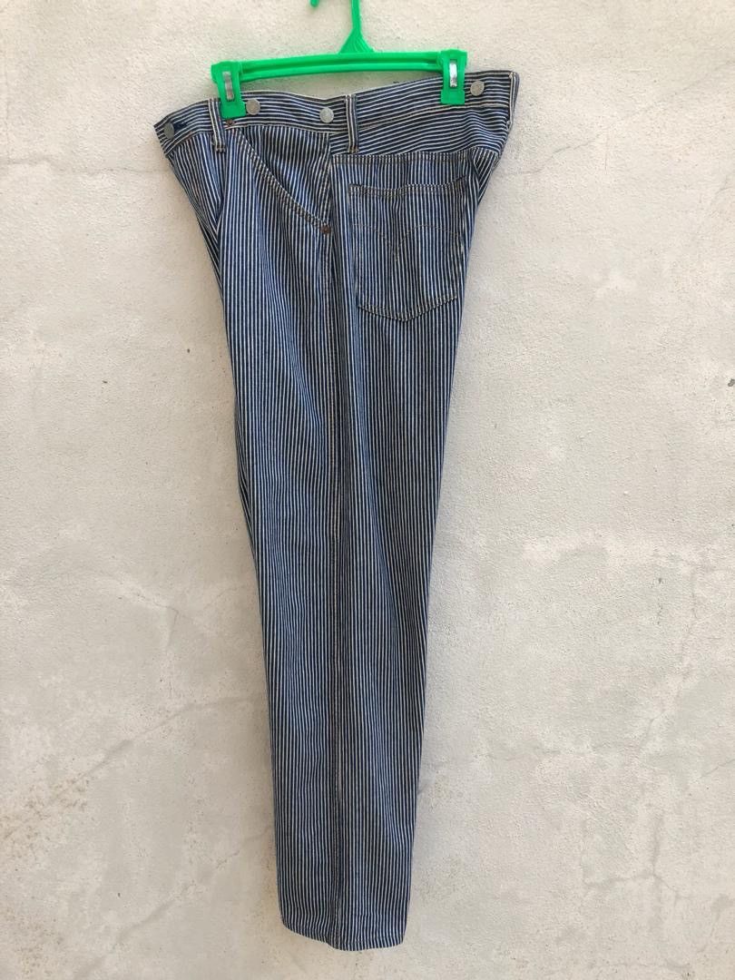 Hysteric Glamour Vintage HG Japan Blue White Striped Pant Size US 33 - 9 Thumbnail