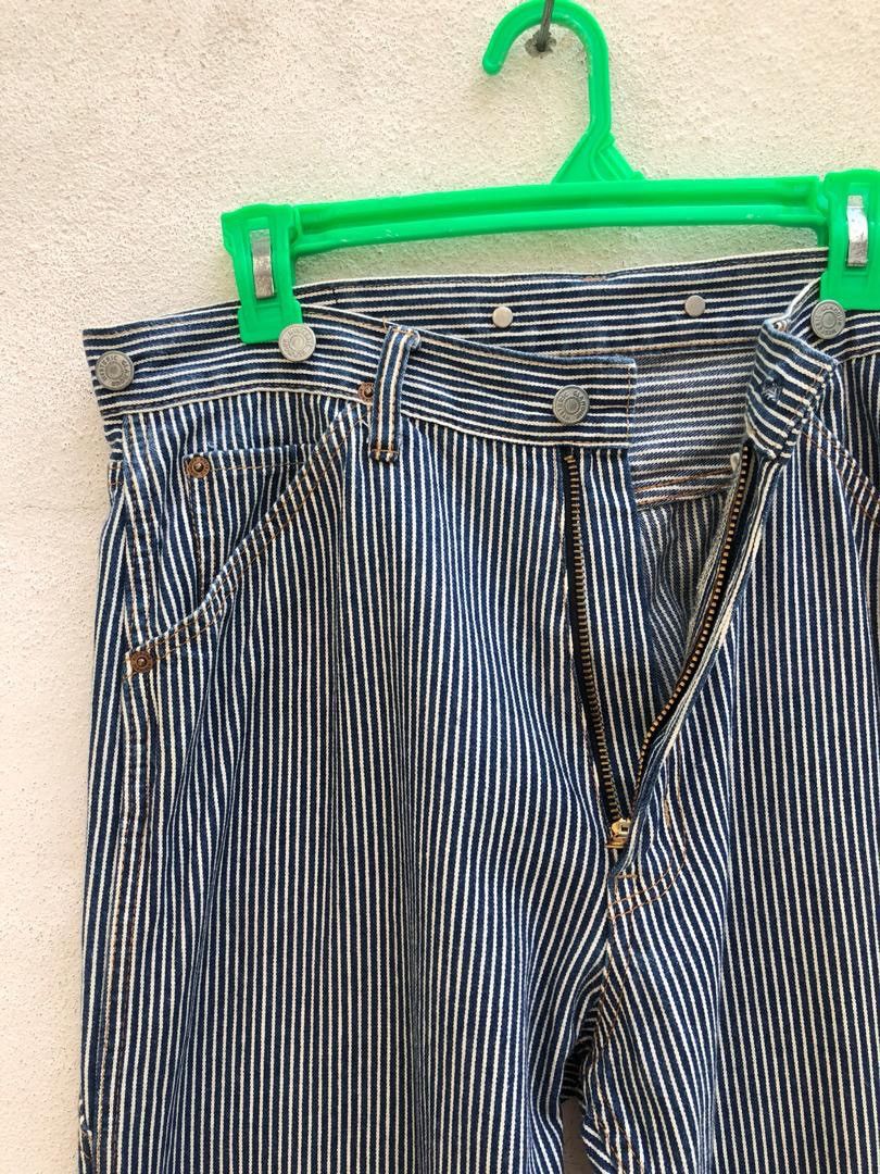 Hysteric Glamour Vintage HG Japan Blue White Striped Pant Size US 33 - 4 Thumbnail